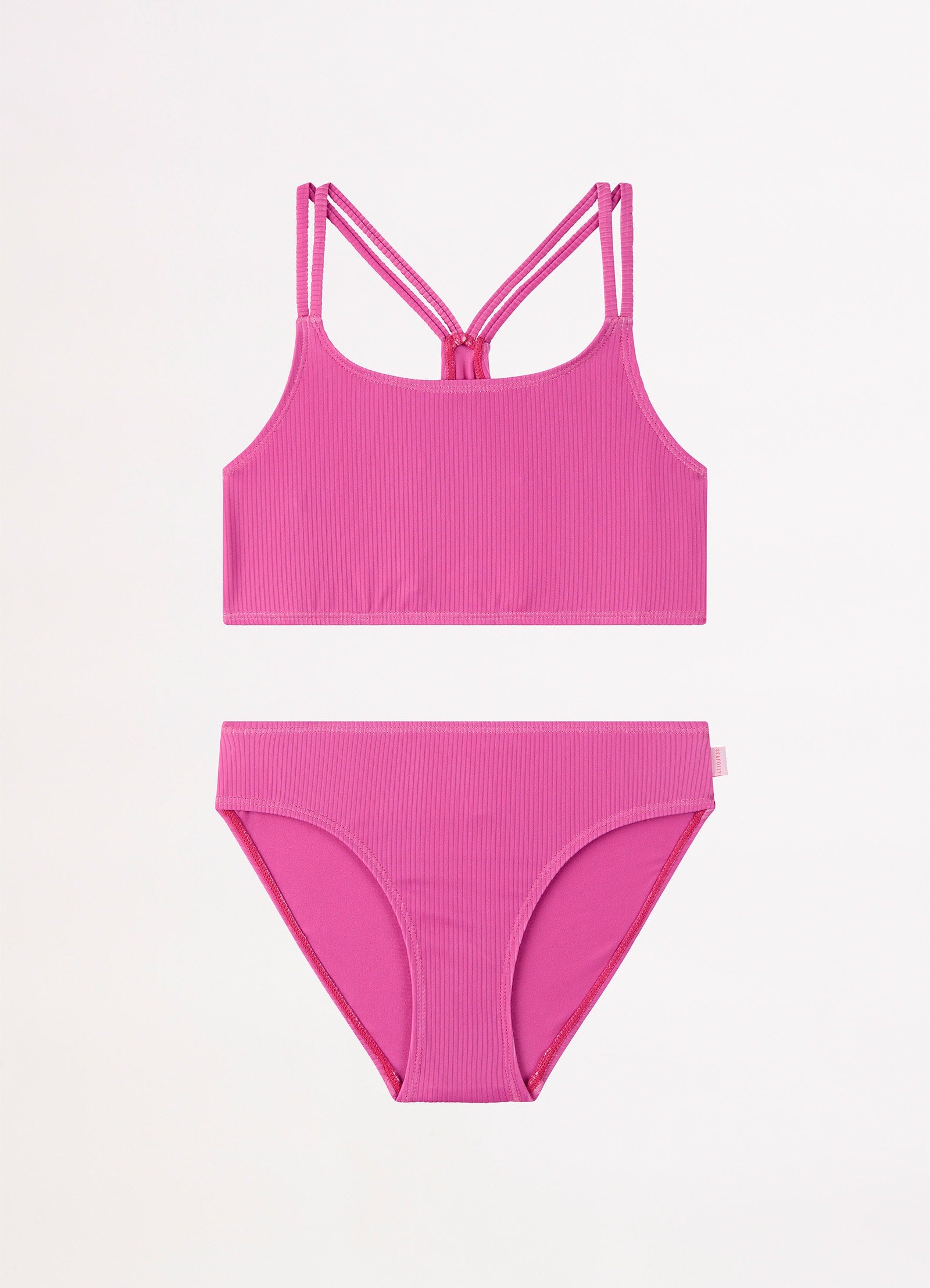 Essential Girls Multi Strap Bikini - Pink - Pink view 2