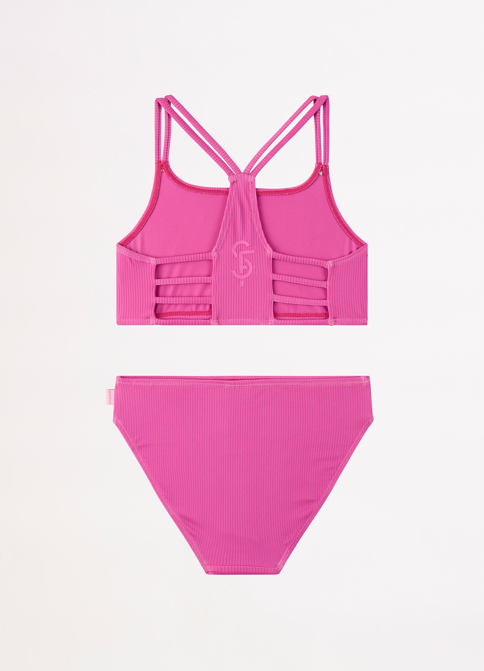 Essential Girls Multi Strap Bikini - Pink - Pink view 3