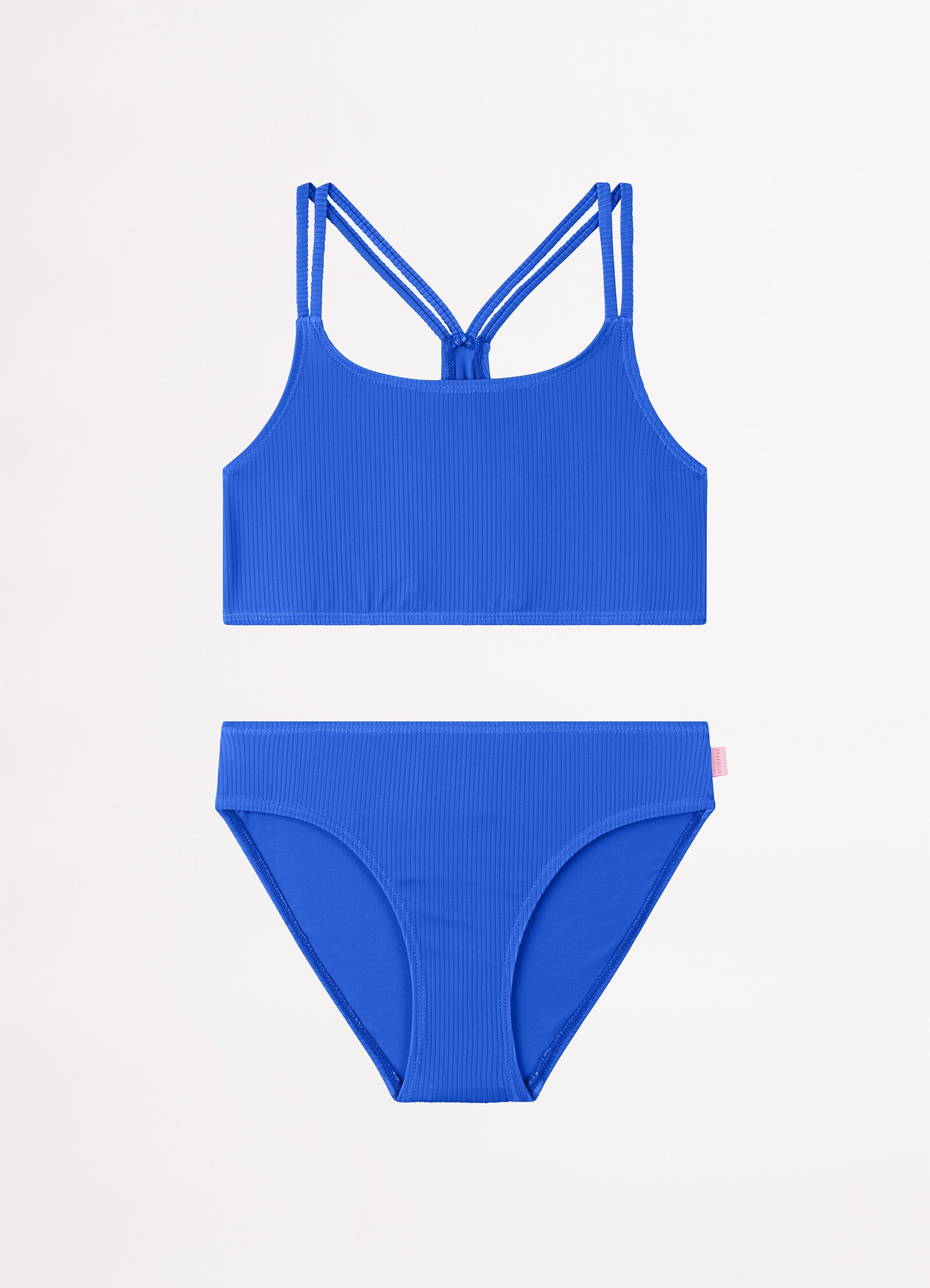 Essential Girls Multi Strap Bikini - Royal - Royal view 3