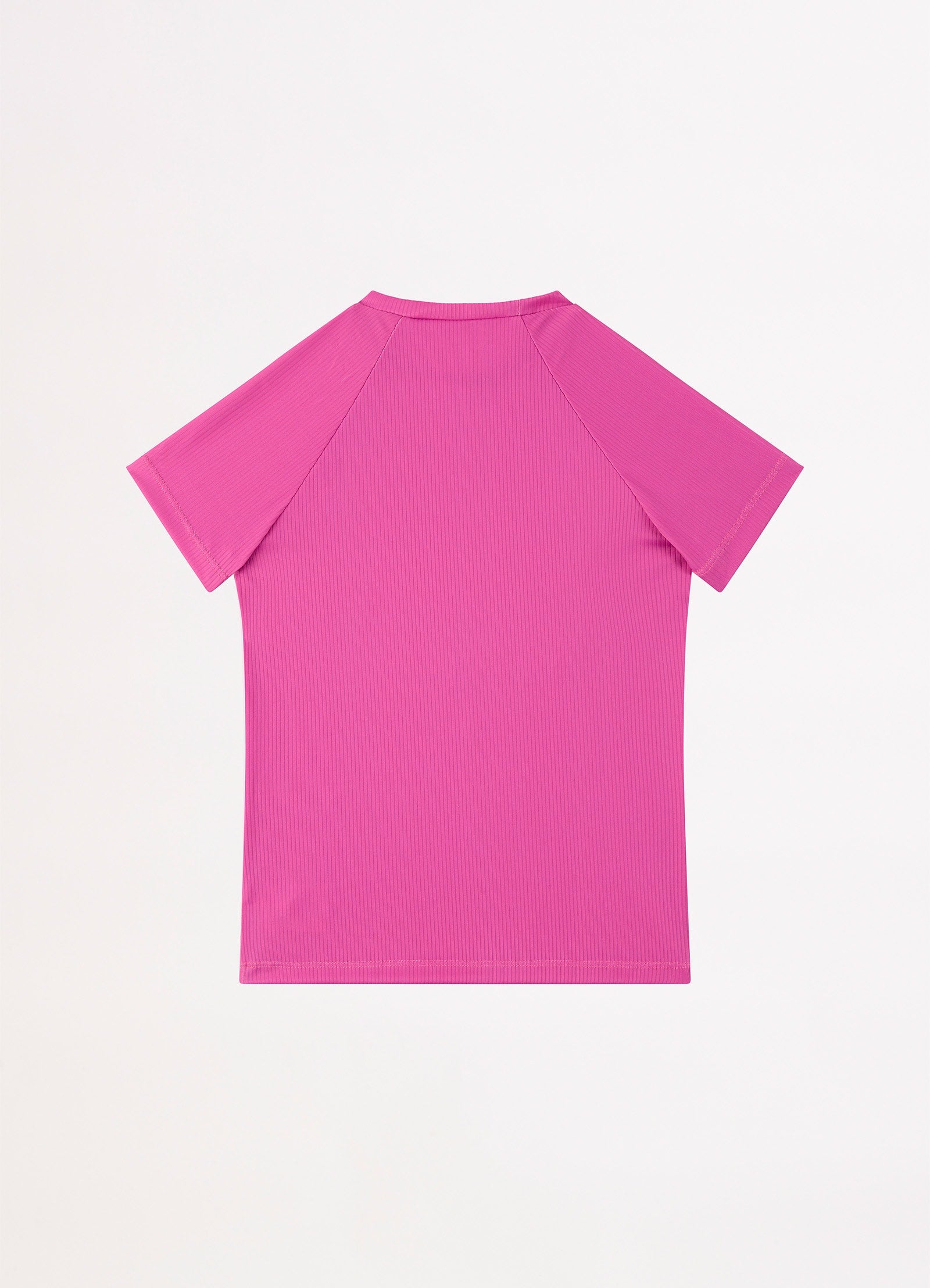 Essential Girls S/S Rash Vest - Pink - Pink view 4