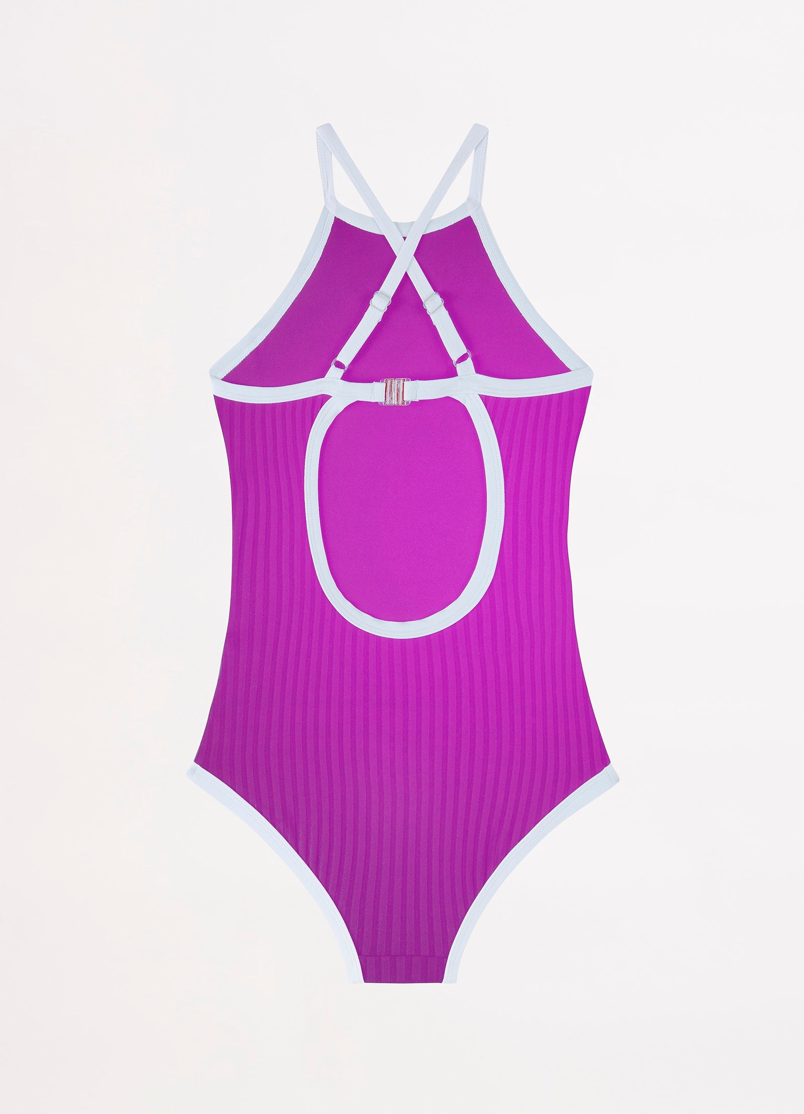 Essentials Girls High Neck One Piece - Orchid - Orchid
