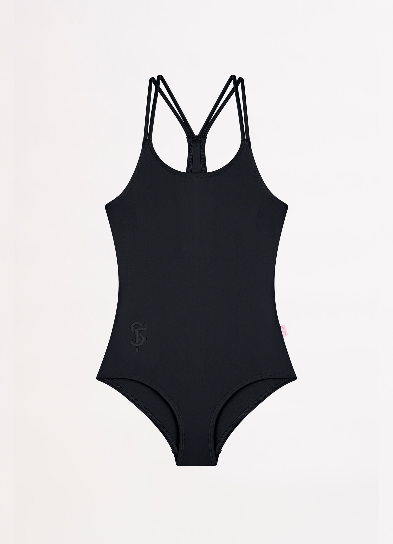 Essentials Girls Multi Strap One Piece - Black - Black