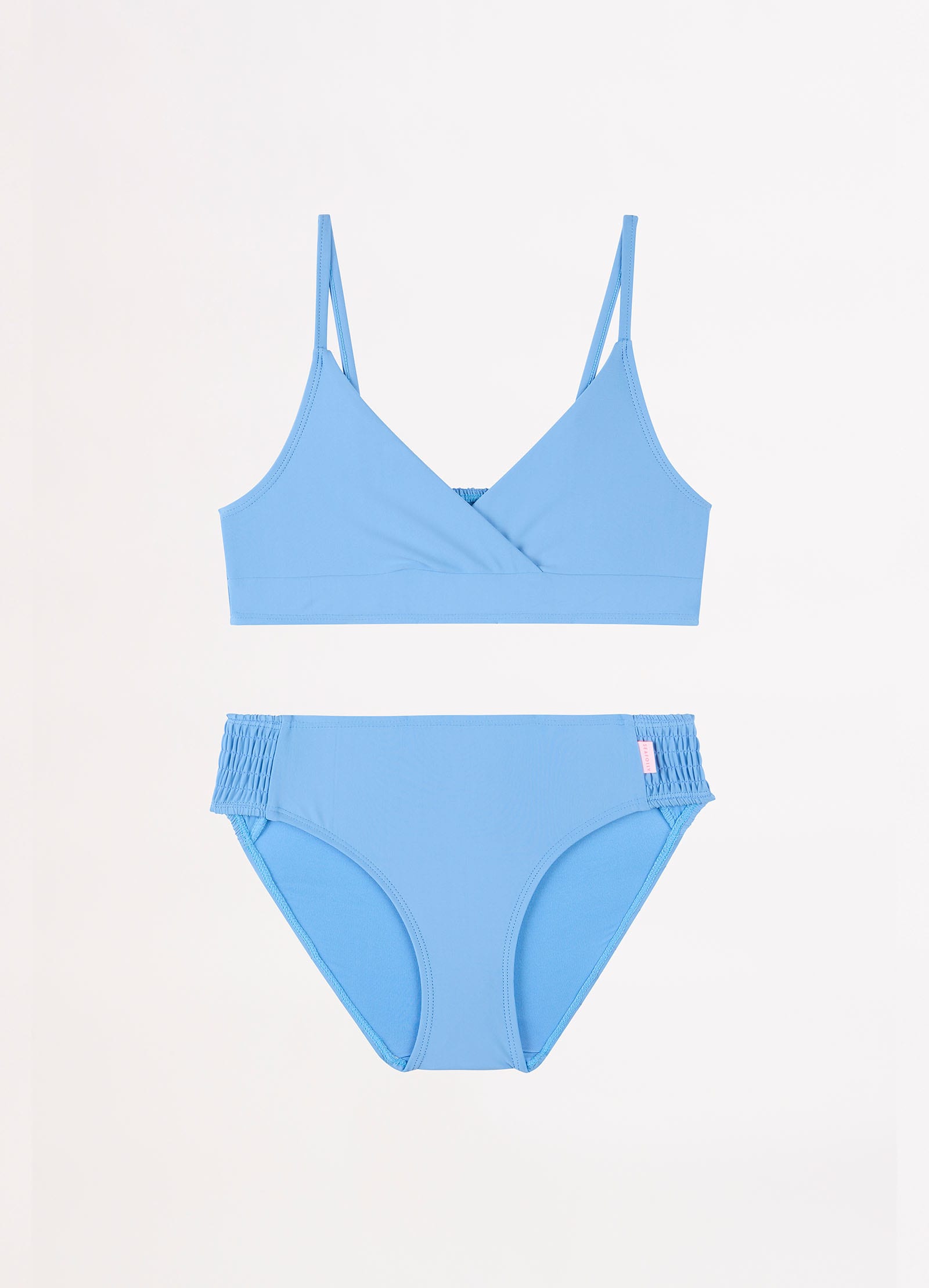 Essentials Girls Shirred Bikini - Deep Water - Deep Water view 2
