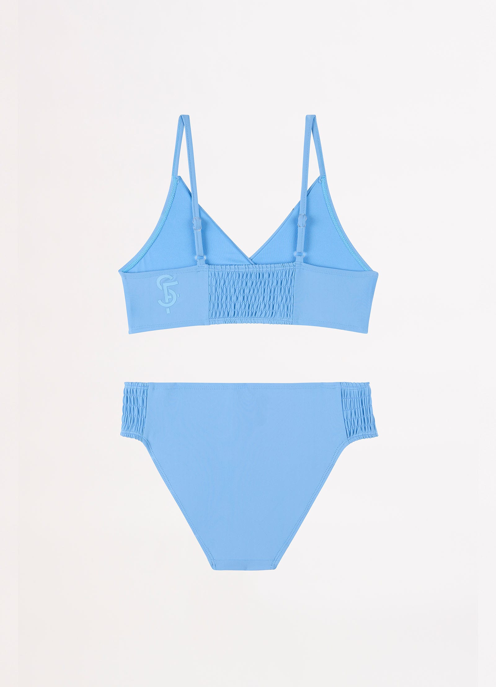 Essentials Girls Shirred Bikini - Deep Water - Deep Water view 3