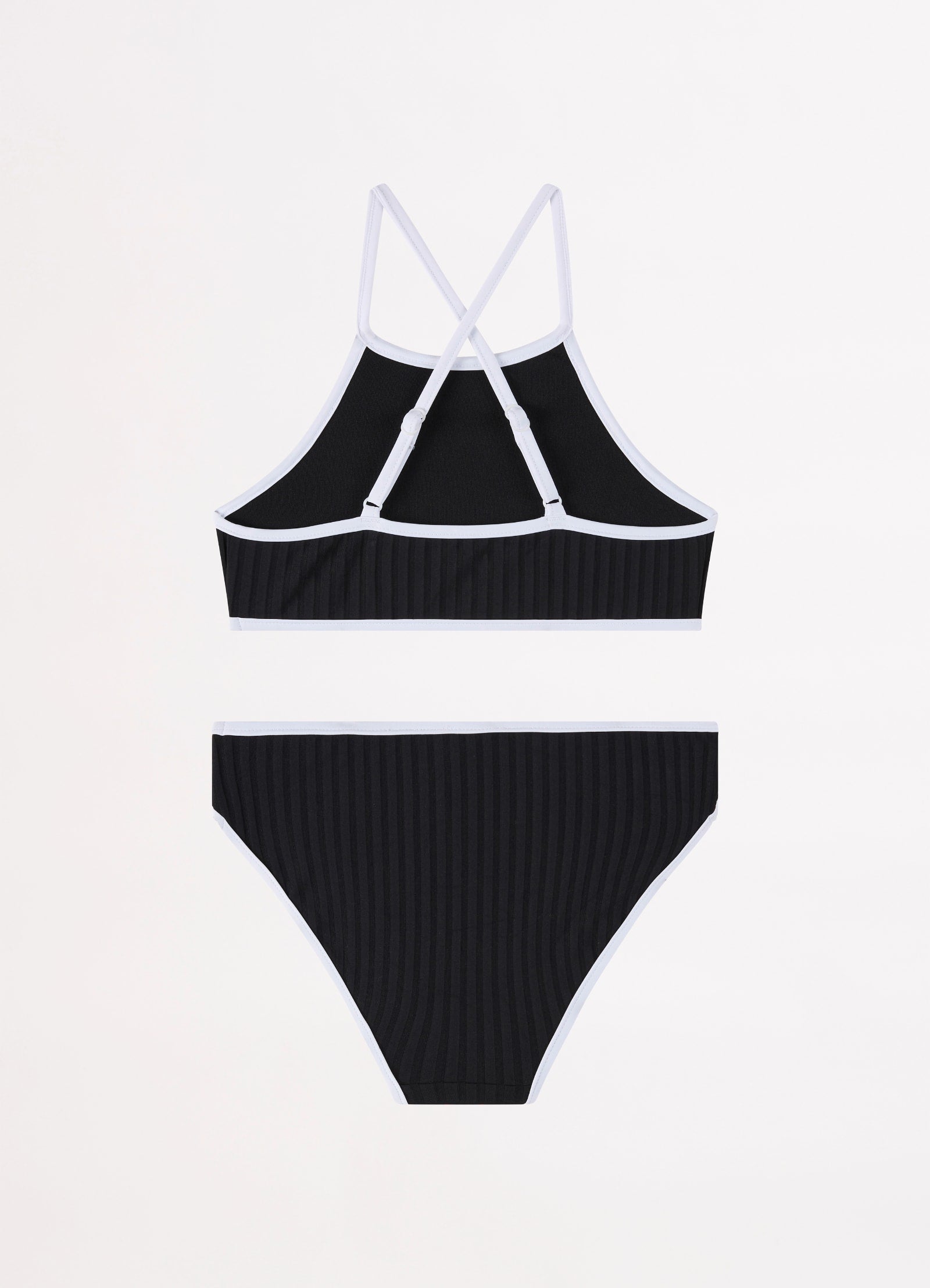 Essentials Girls Sporty Bikini - Black - Black view 3