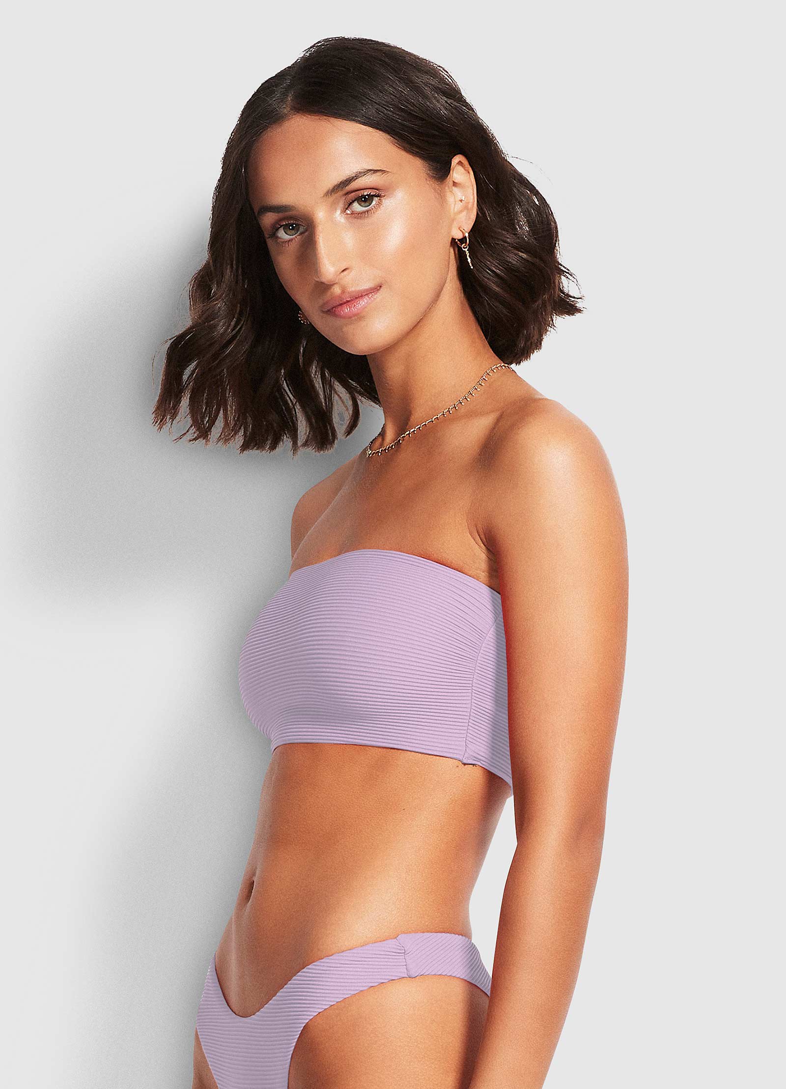 Essentials Tube Top - Lilac - Lilac view 2