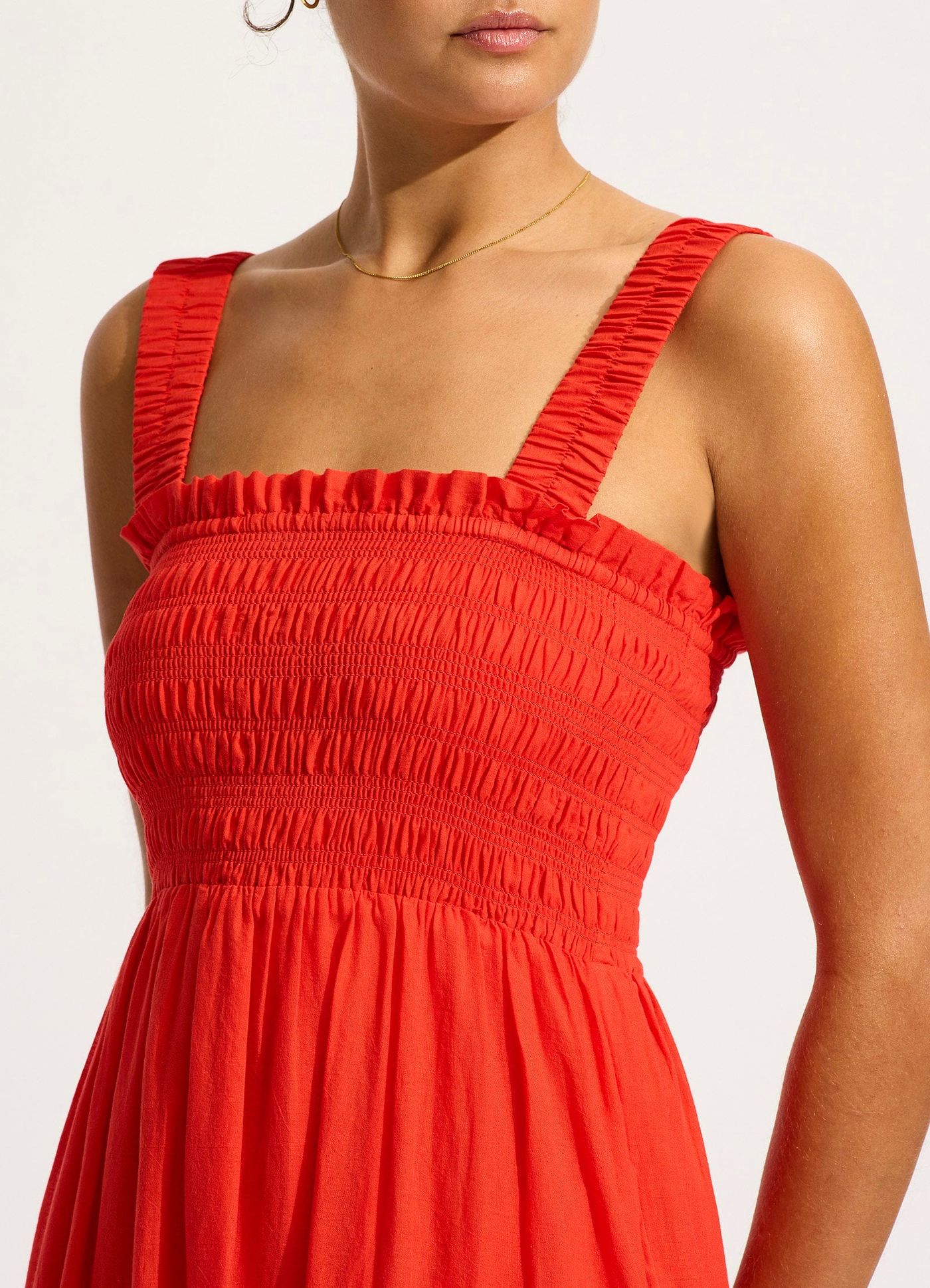 Faithful Midi Dress - Flame - Flame view 4