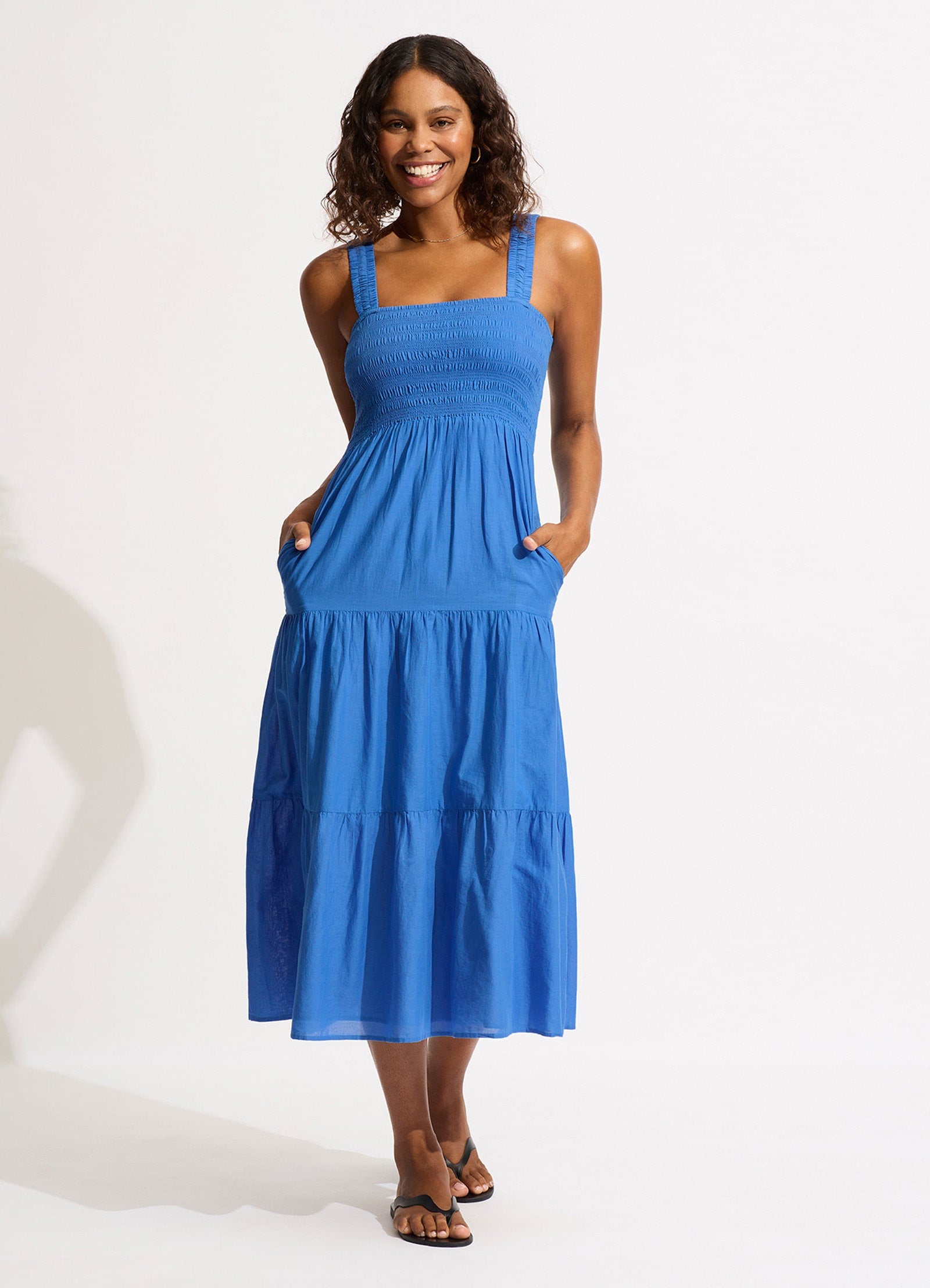 Faithful Midi Dress - Sapphire