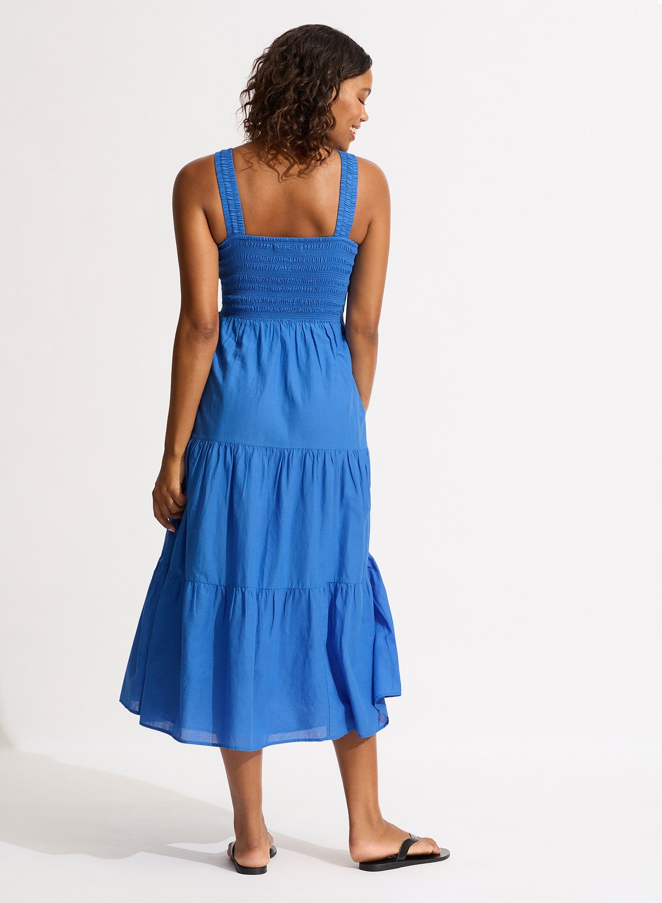 Faithful Midi Dress - Sapphire view 3