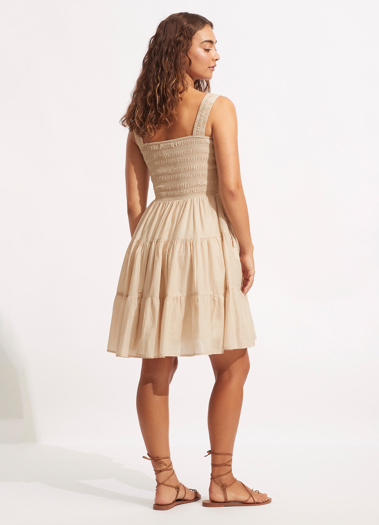 Faithful Mini Dress - Natural - Natural view 4