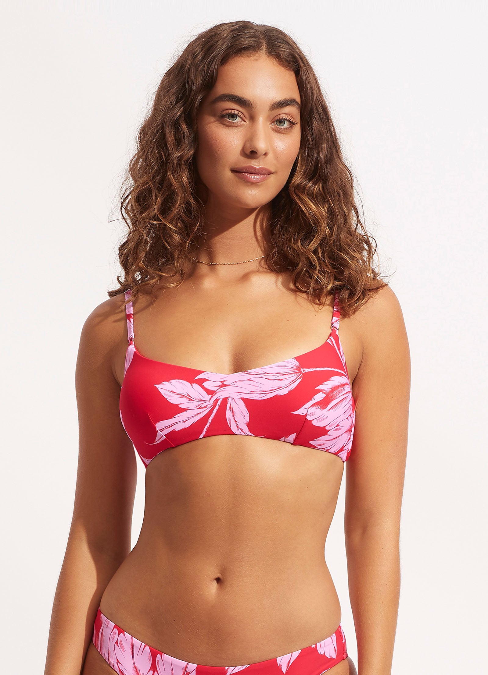 Fleur de Bloom Bralette - Chilli Red - Chilli Red view 2