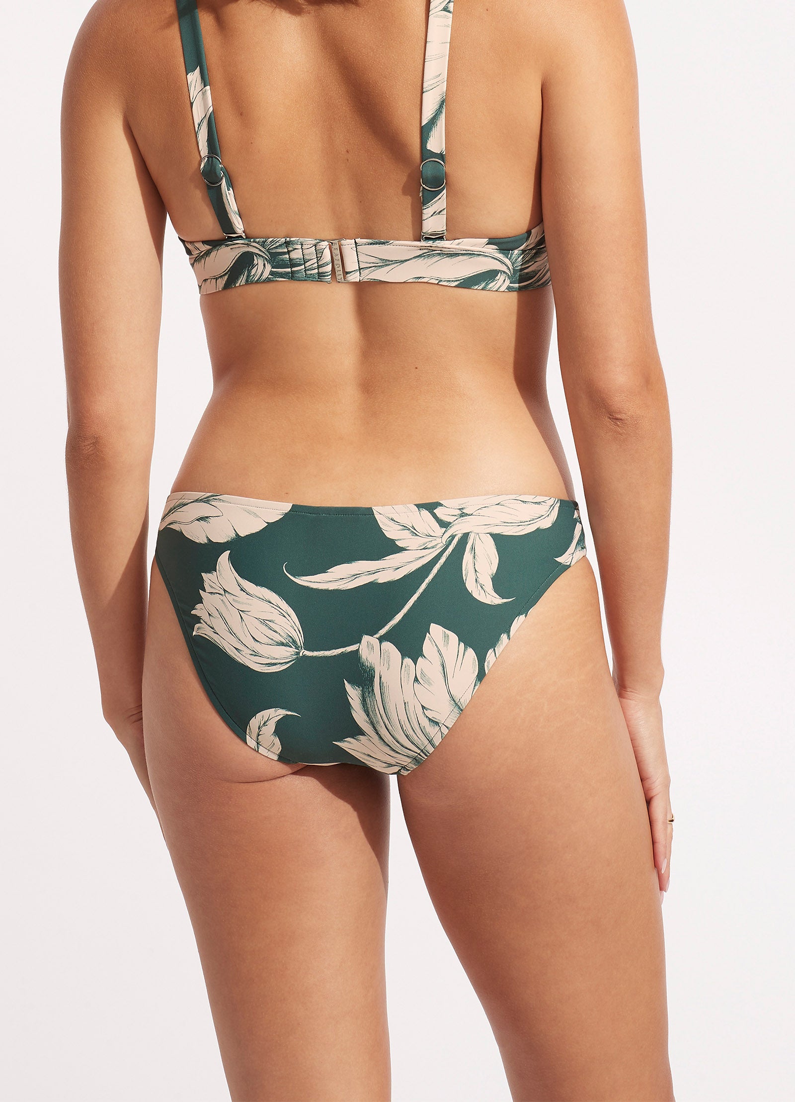 Fleur de Bloom Hipster Bikini Bottom - Evergreen - Evergreen view 5