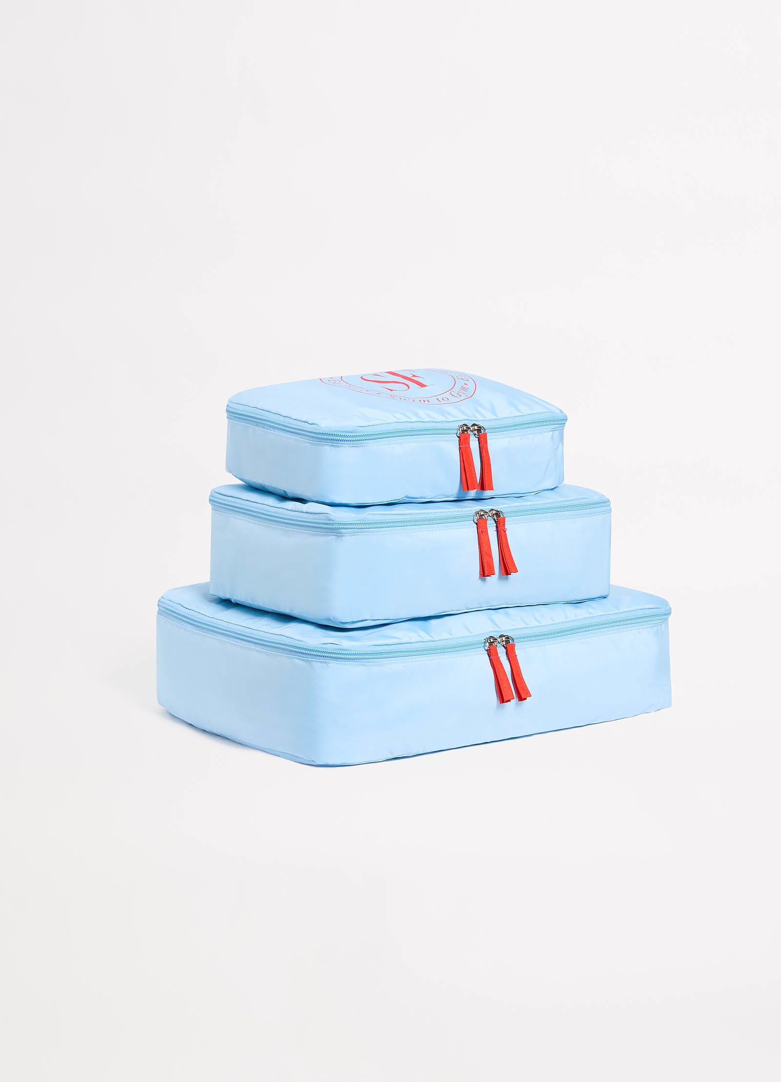 Foldable Packing Cubes - Powder Blue - Powder Blue view 2