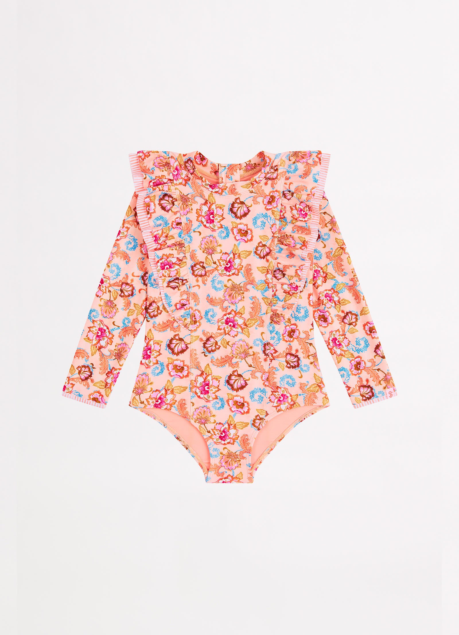 Free Spirit Girls Frilled Paddlesuit - Free Spirit - FreeSpirit view 2