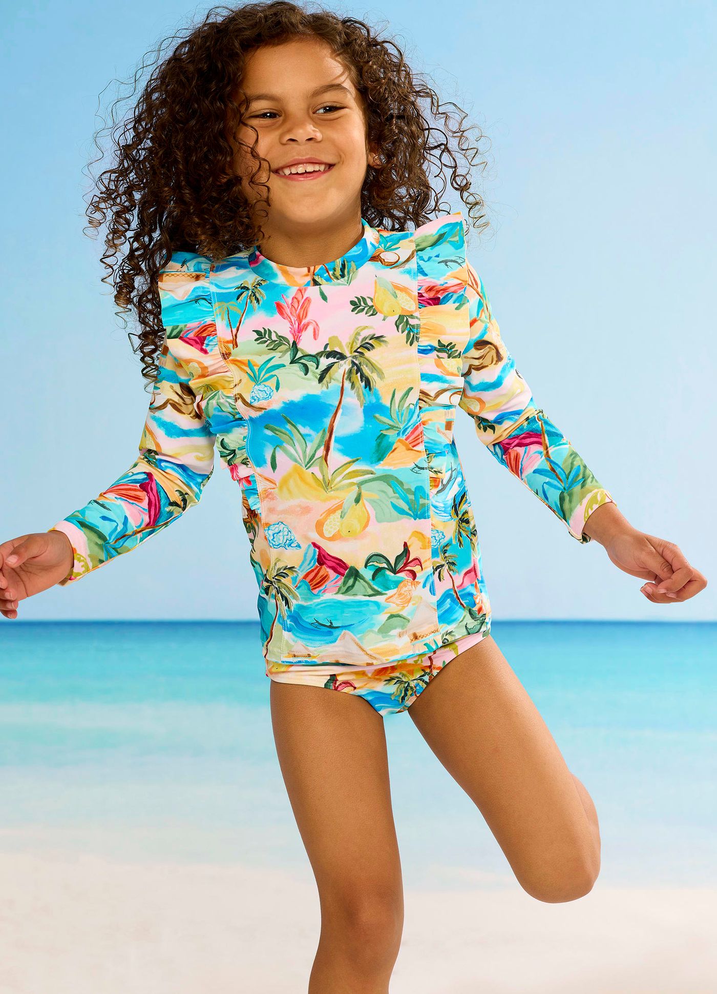 Frill Rashie Set - South Pacific - South Pacific view 1