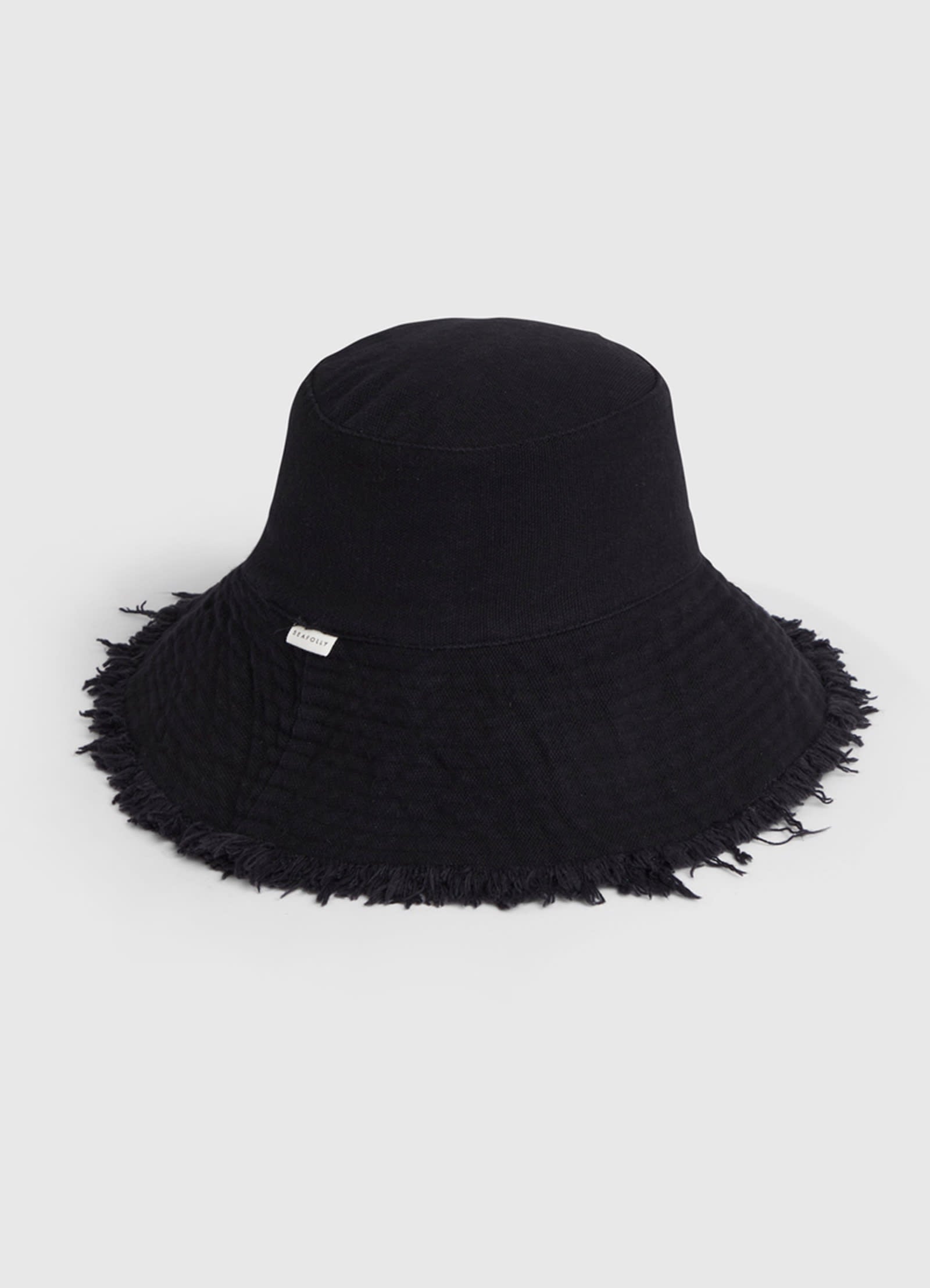 Fringe Bucket Hat - Black - Black view 2