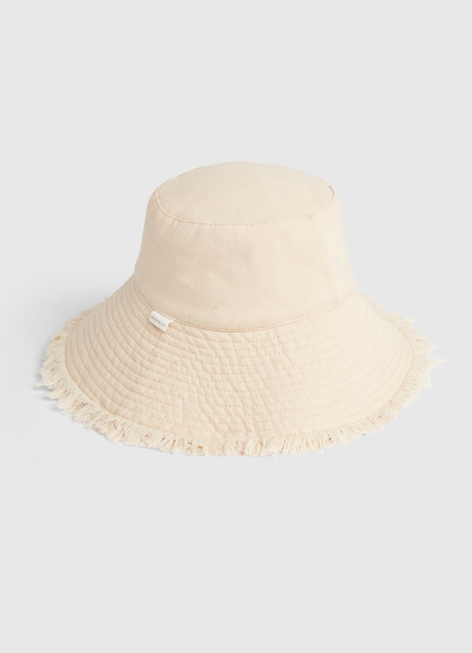 Fringe Bucket Hat - Natural - Natural view 2