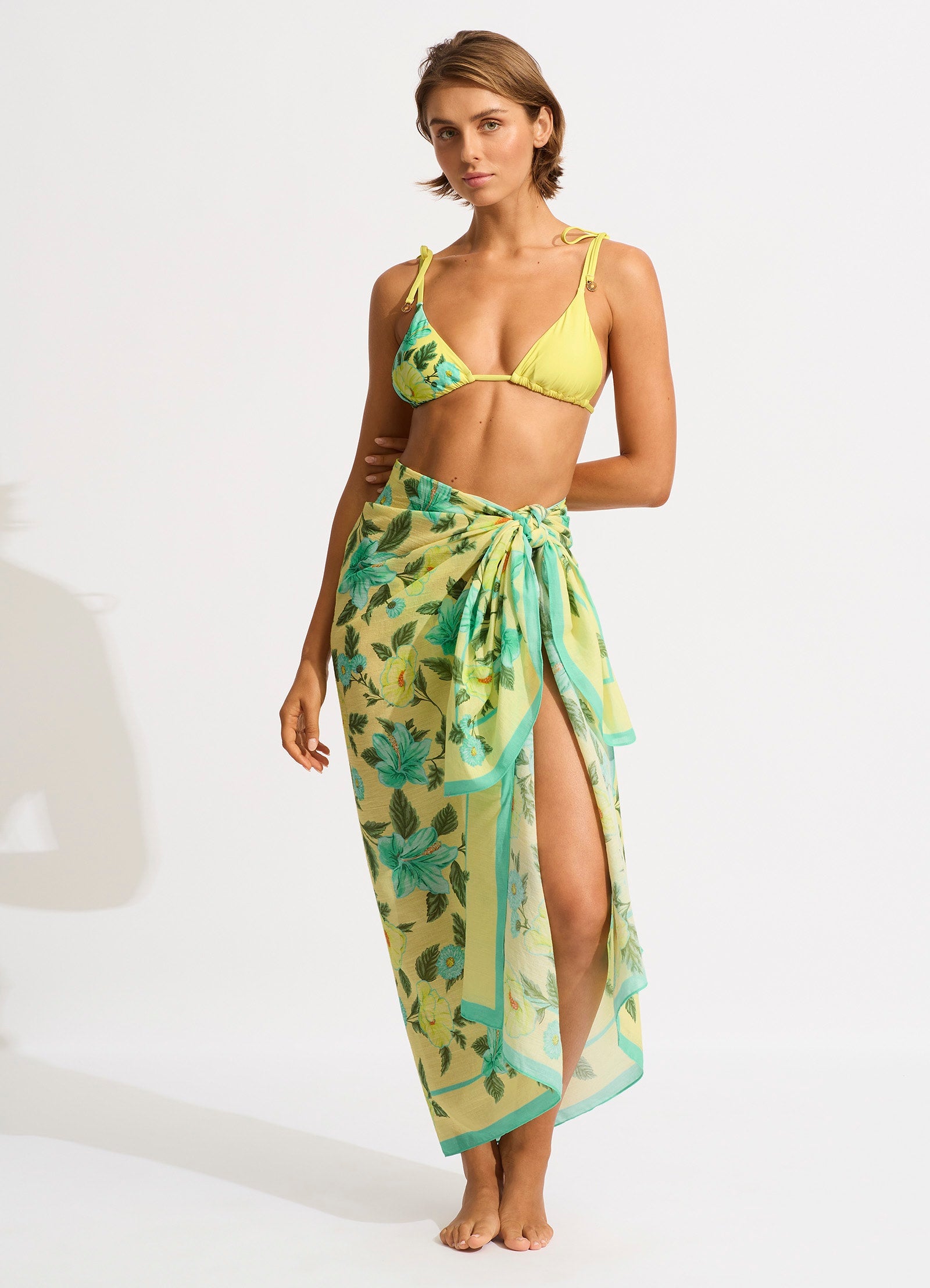 Garden Party Sarong - Lime Light - Limelight