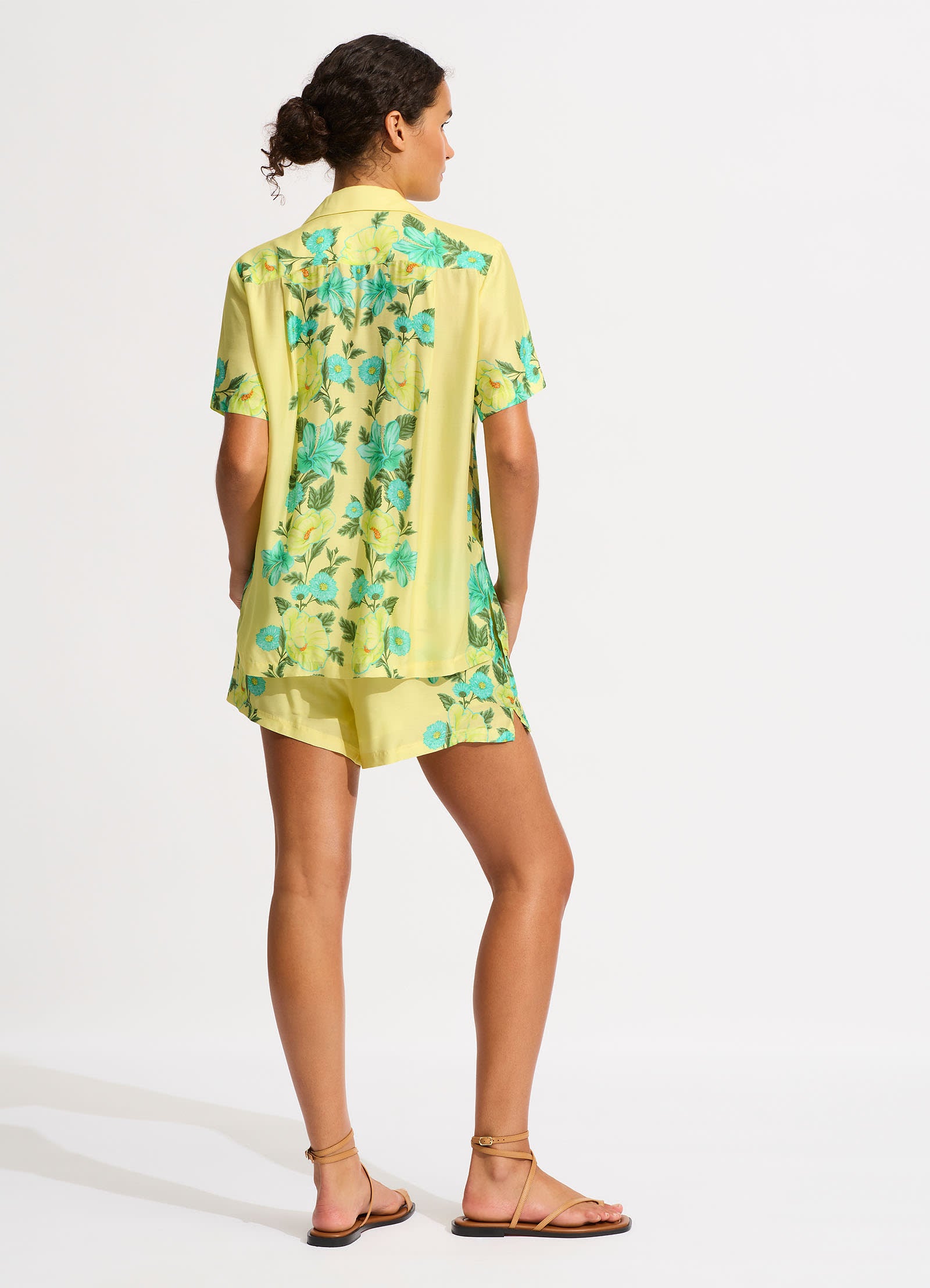 Garden Party Short Sleeve Shirt - Lime Light - Limelight view 4