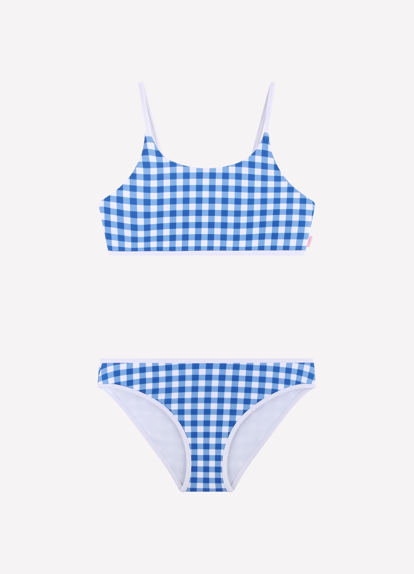 Gingham Bikini - Blue Lottie - Blue Lottie view 3