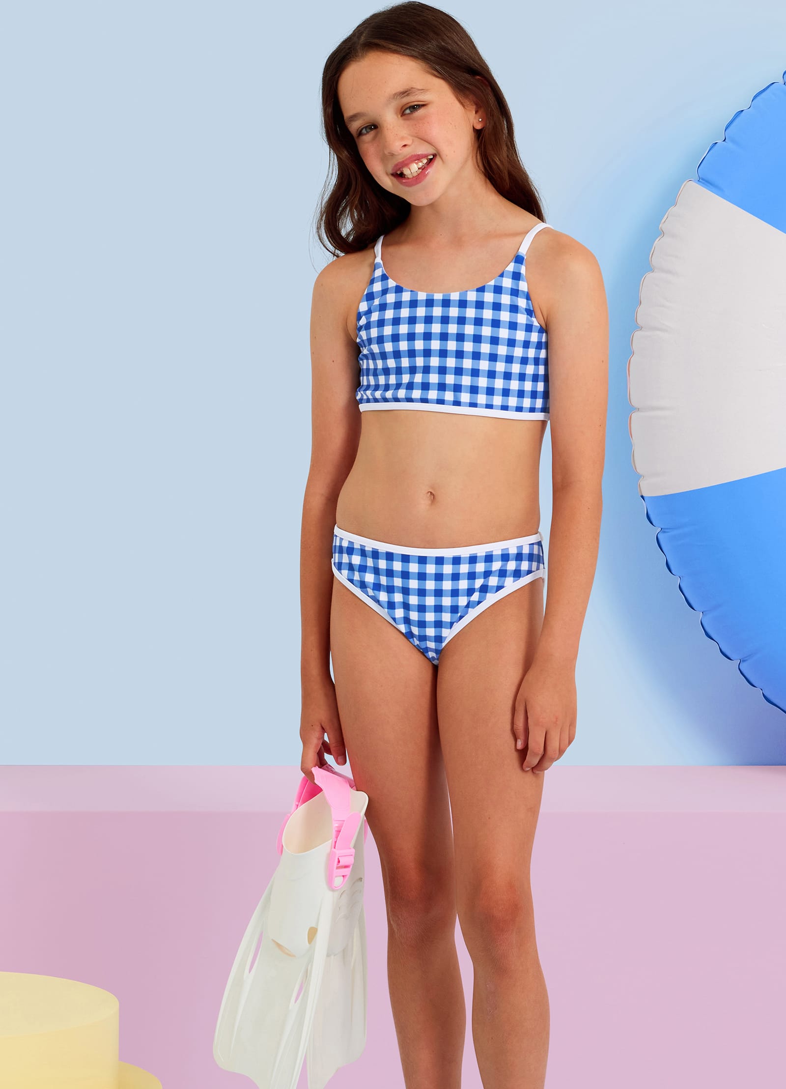 Gingham Bikini - Blue Lottie - Blue Lottie view 6