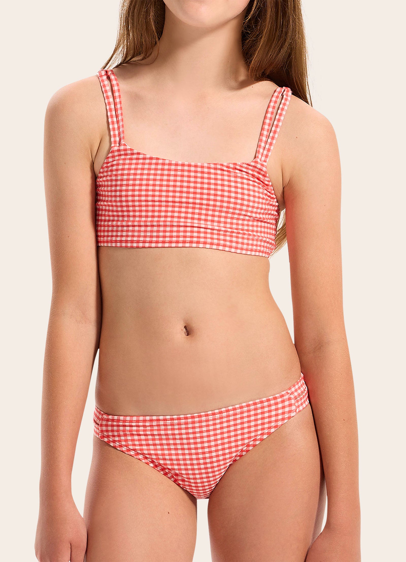 Gingham Bikini Set - Melon view 2