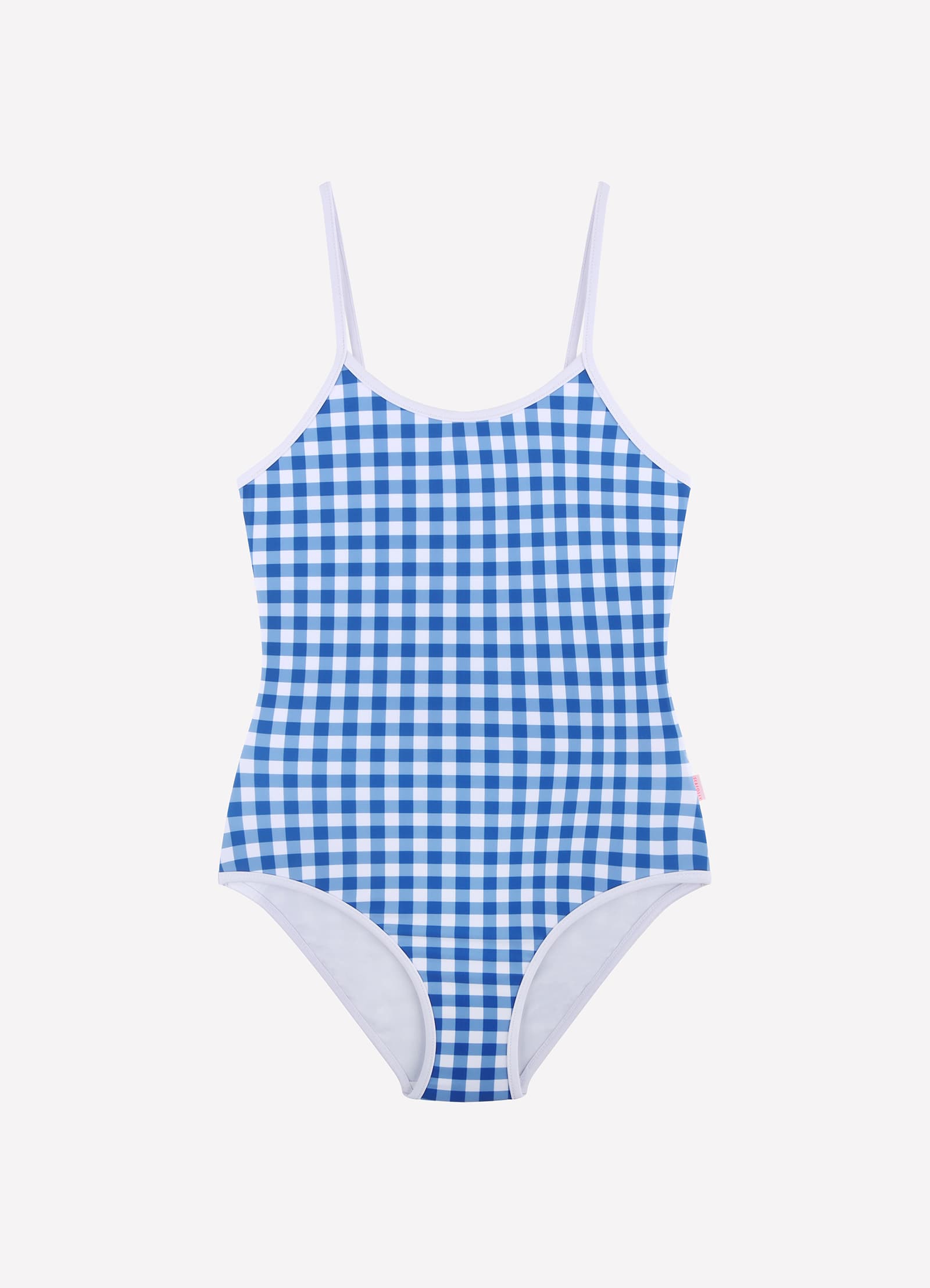 Gingham One Piece - Blue Lottie - Blue Lottie view 3