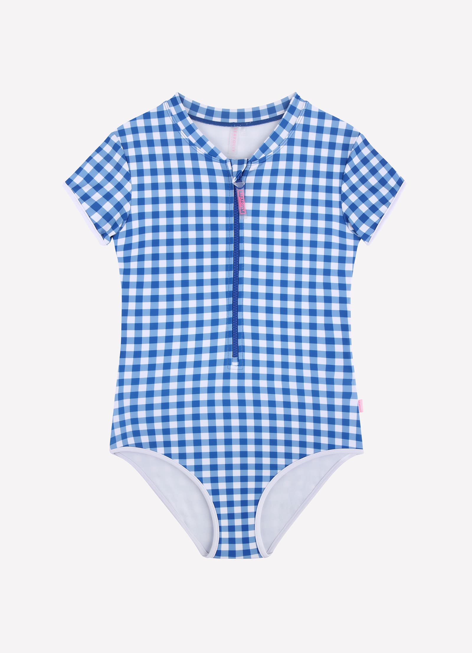 Gingham Paddlesuit - Blue Lottie - Blue Lottie view 2