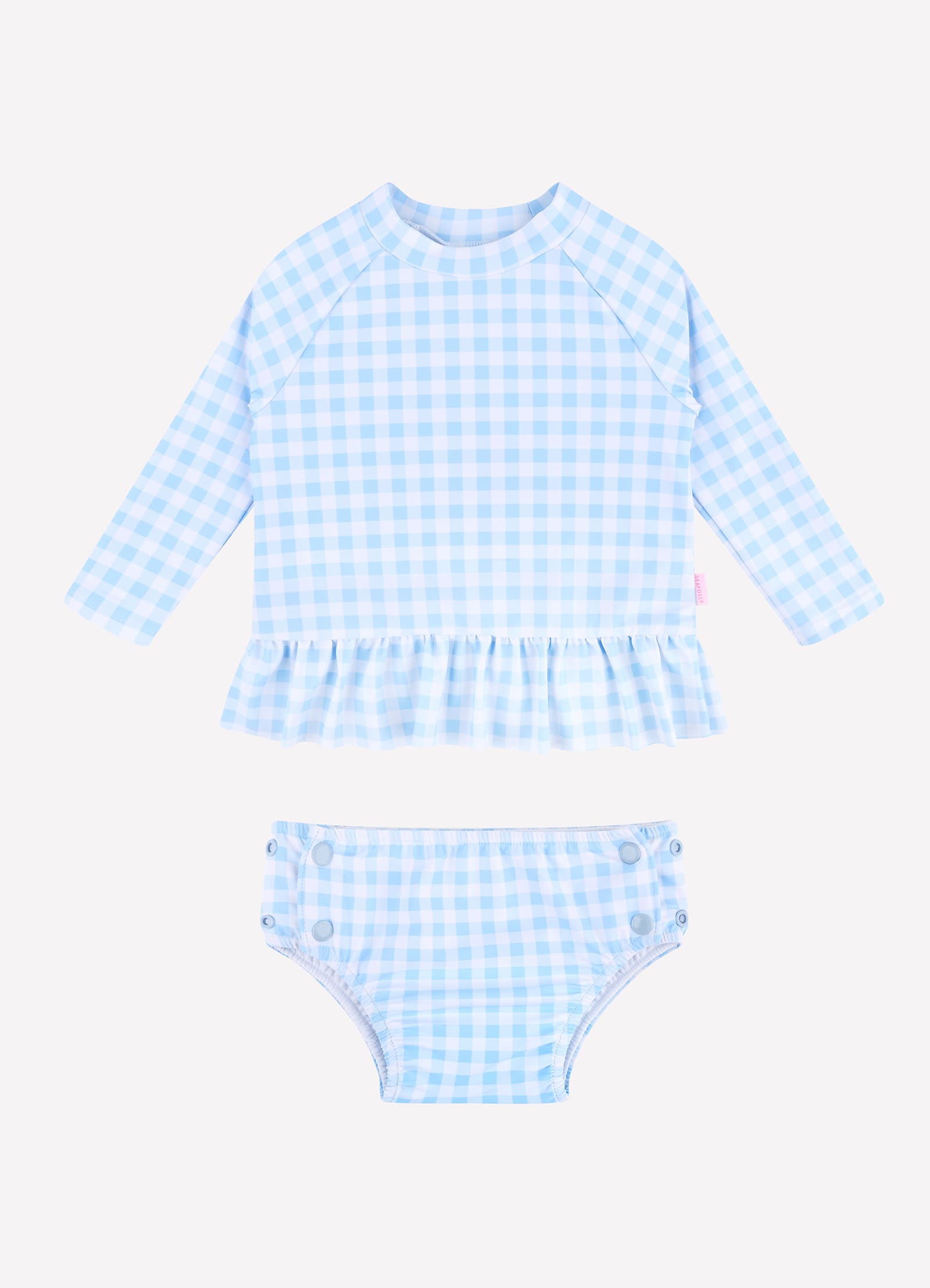 Gingham Rashie Set - Placid Blue - Placid Blue view 3