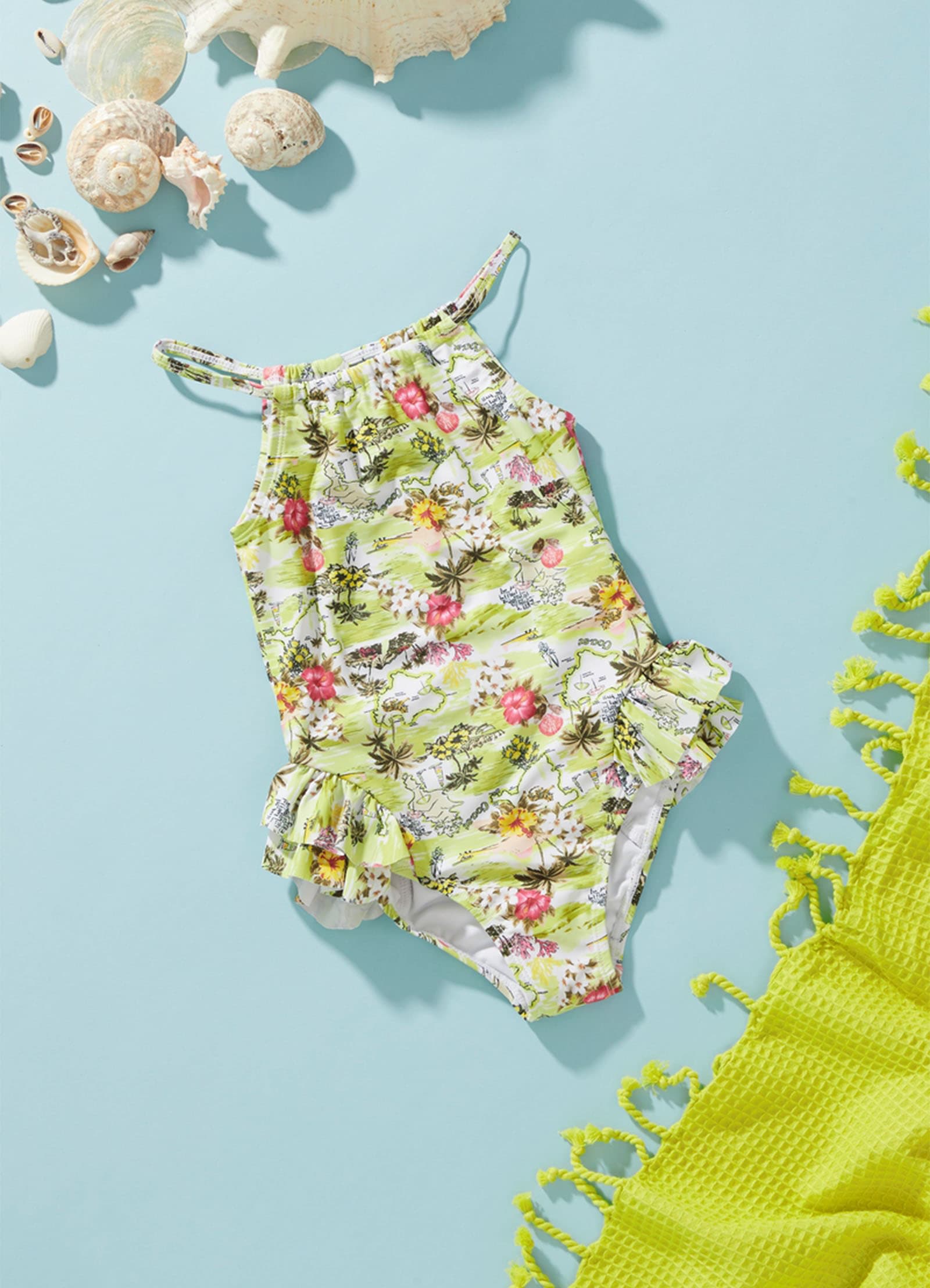 Girls Coast To Coast Halter Neck One  - Lime Coast - LimeCoast view 2