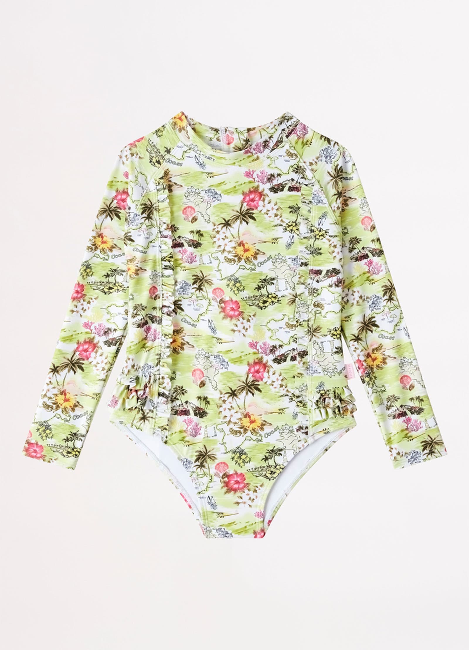 Girls Coast To Coast Paddlesuit  - Lime Coast - LimeCoast view 3