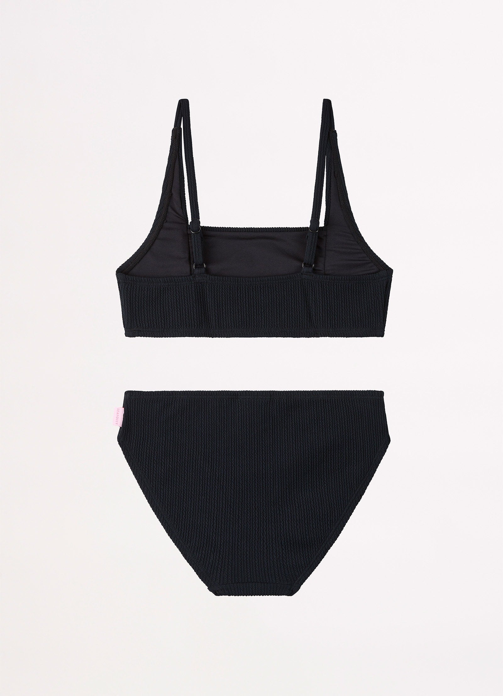 Girls Essential Square Neck Bikini S  - Black - Black view 2