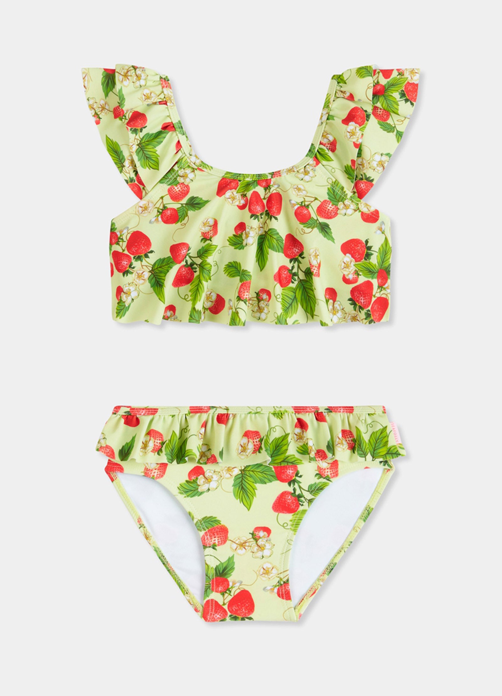 Girls Fluted Bikini - Sundae - Sundae view 2