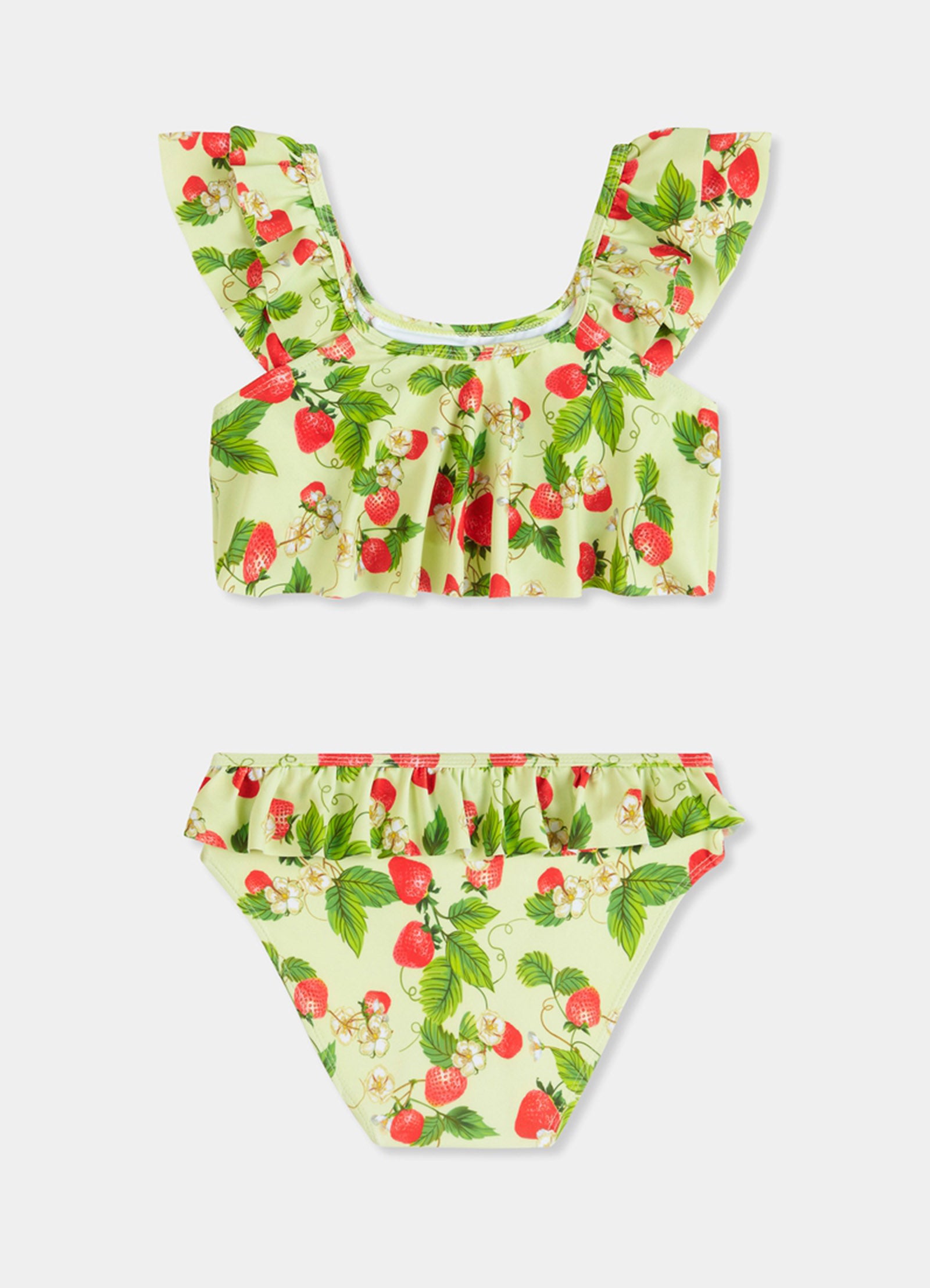 Girls Fluted Bikini - Sundae - Sundae view 3