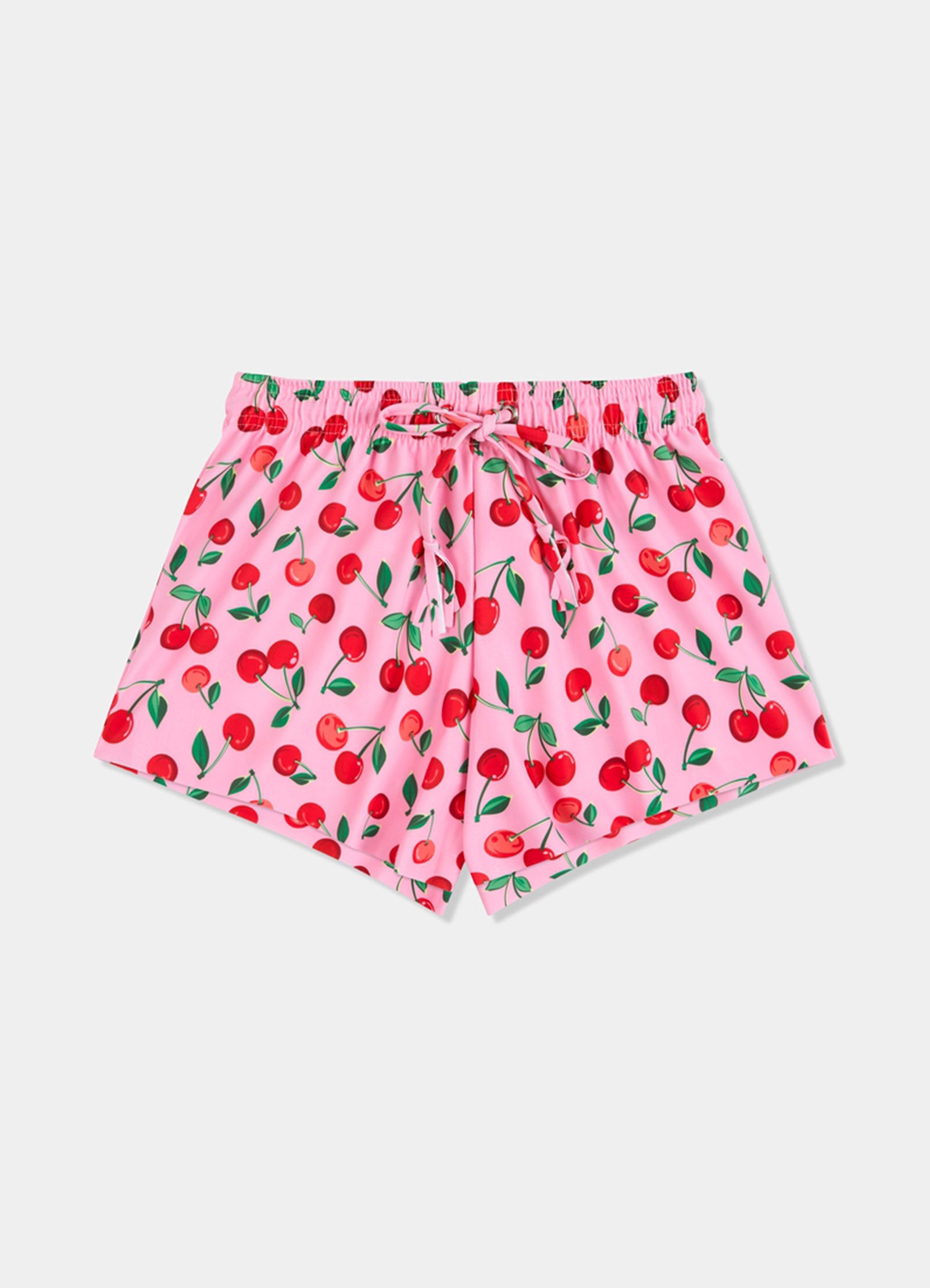 Girls Fluted Swim Short - Cherry - Cherry view 1