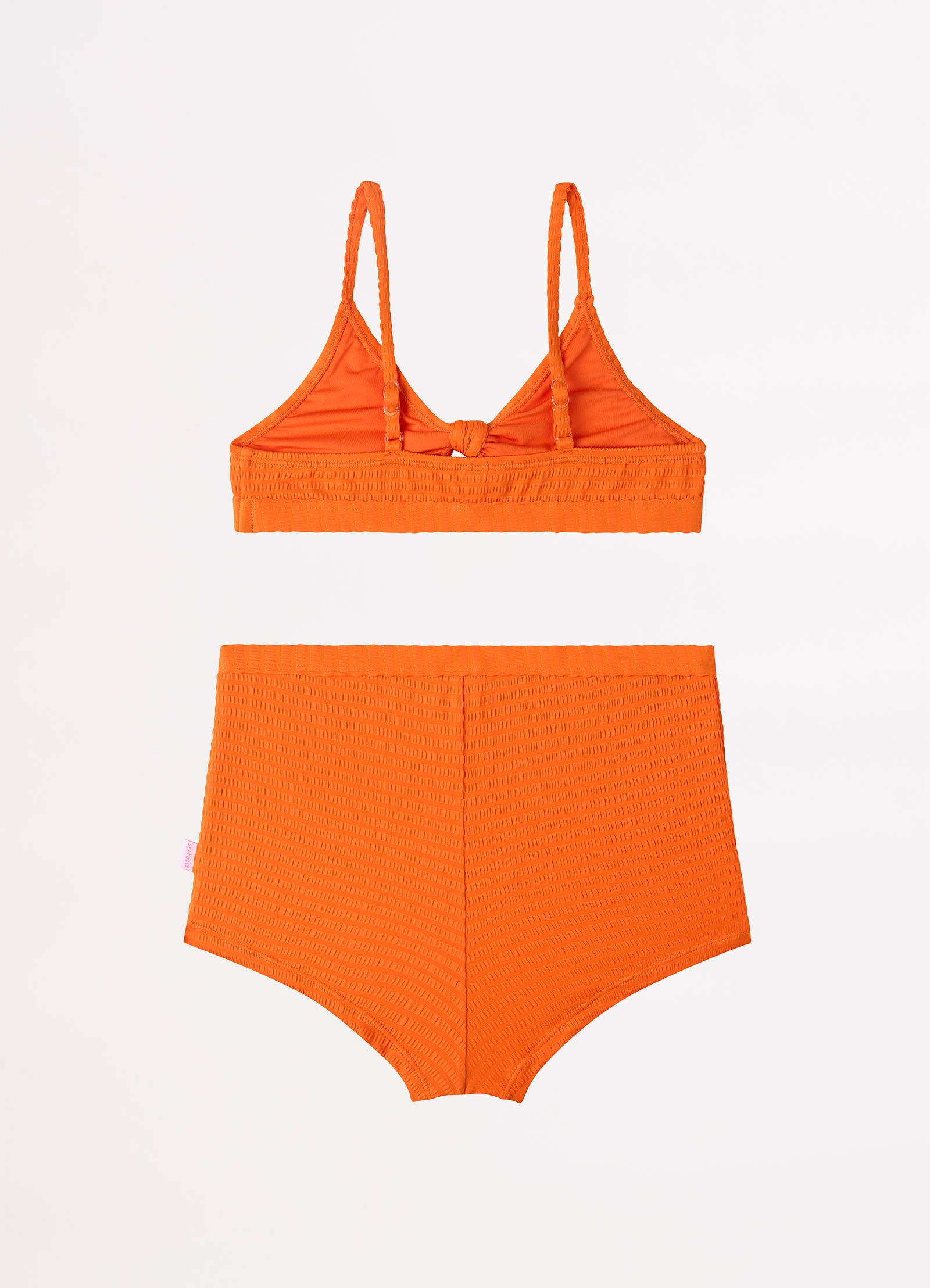 Girls Papillon Bikini Set  - Mandarin - Mandarin view 2