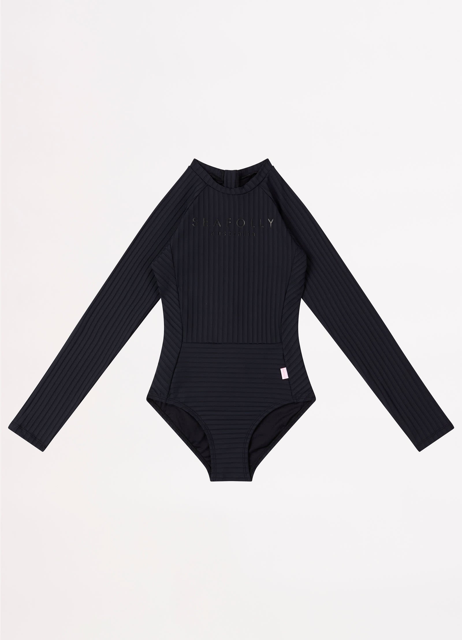 Girls Summer Essential Panelled Paddlesuit  - Black - Black