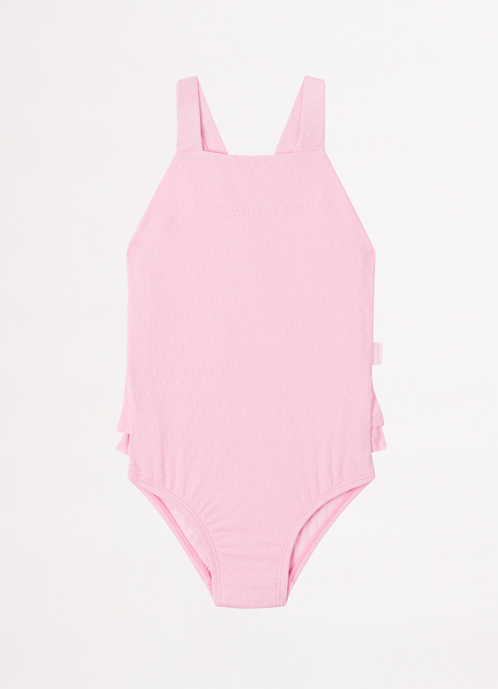 Girls Summer Essential Square Neck One Piece - Sweet Lilac - Sweet Lilac view 2