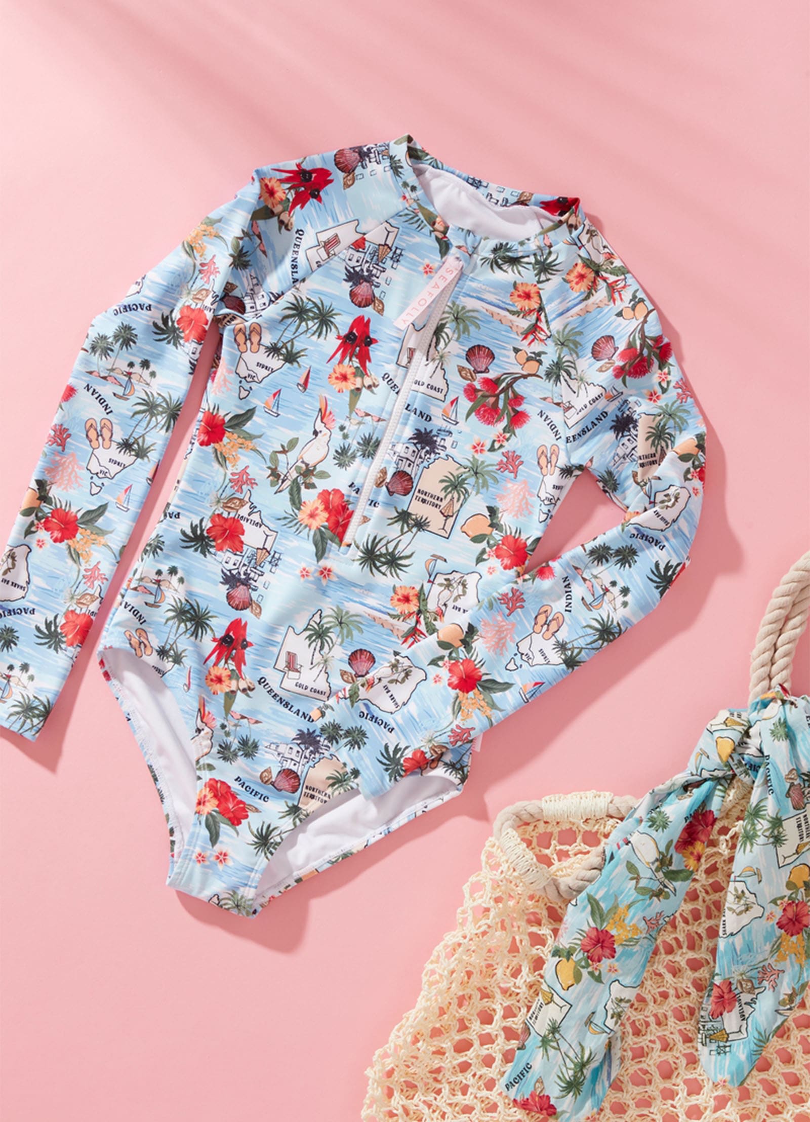 Girls Summer Vacay Paddlesuit  - Summer Vaca - SummerVaca view 2