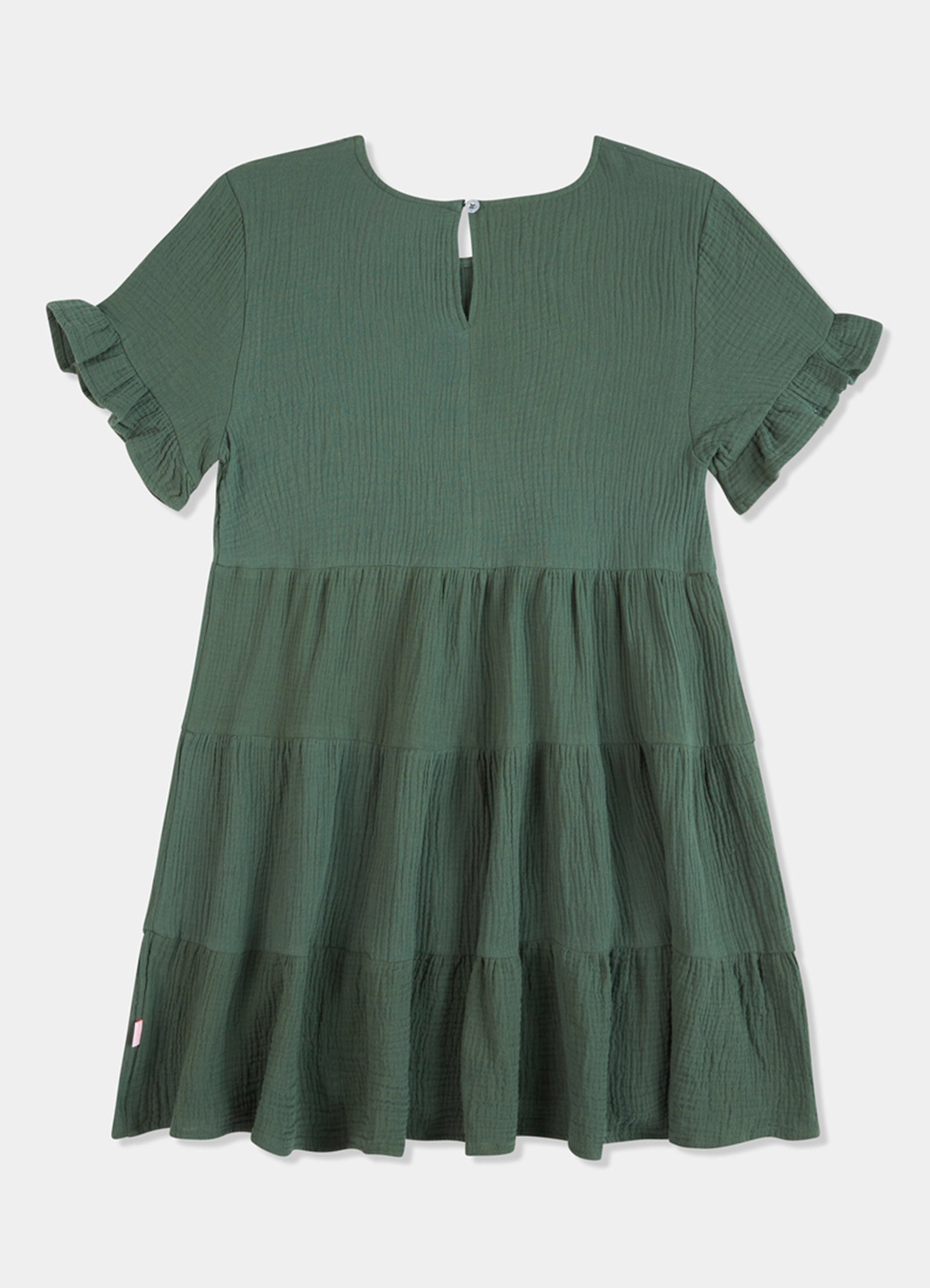 Girls Tiered Beach Cover Up - Moss - Moss view 2