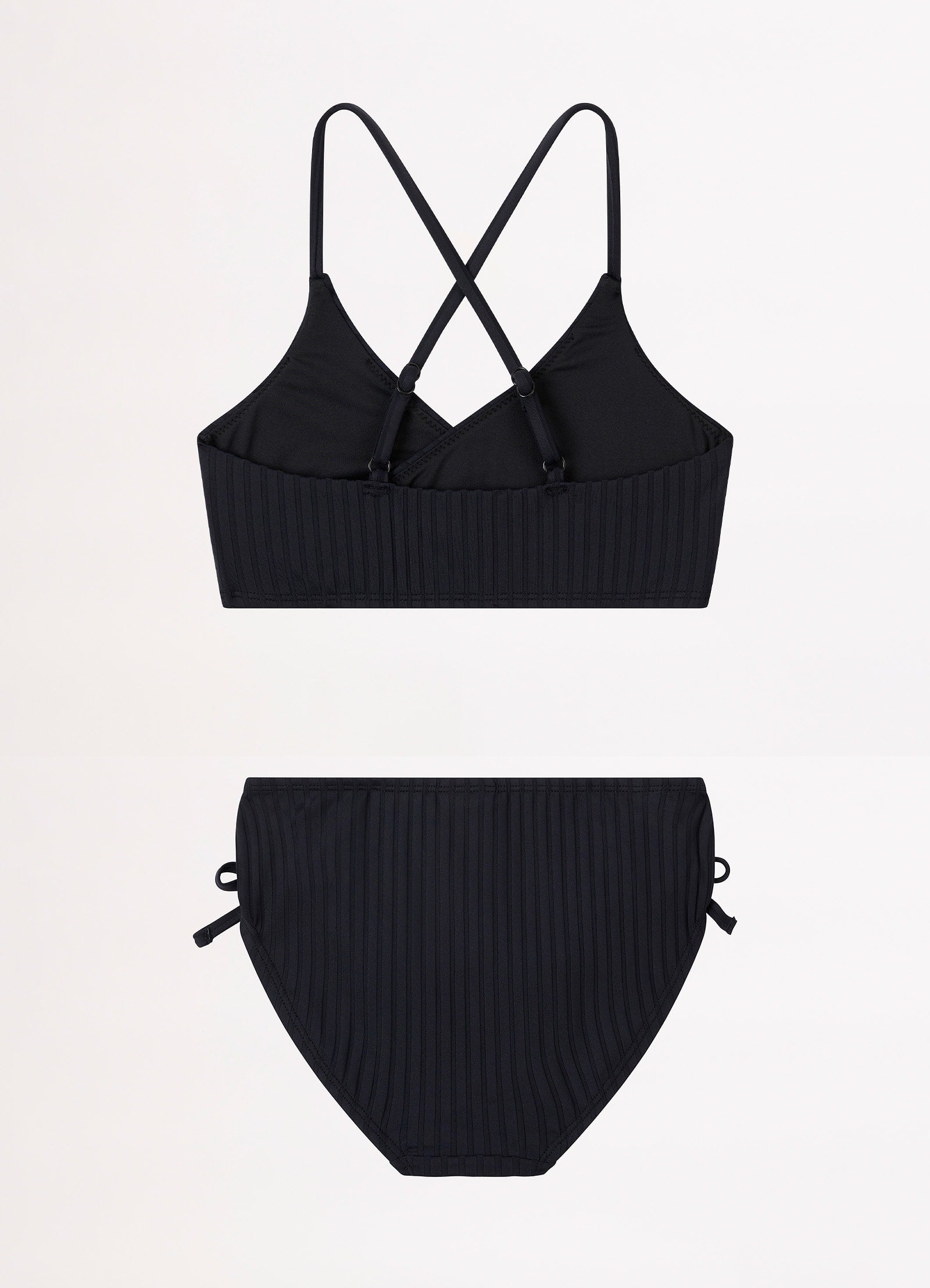 Girls Wrap Bikini  - Black - Black view 2