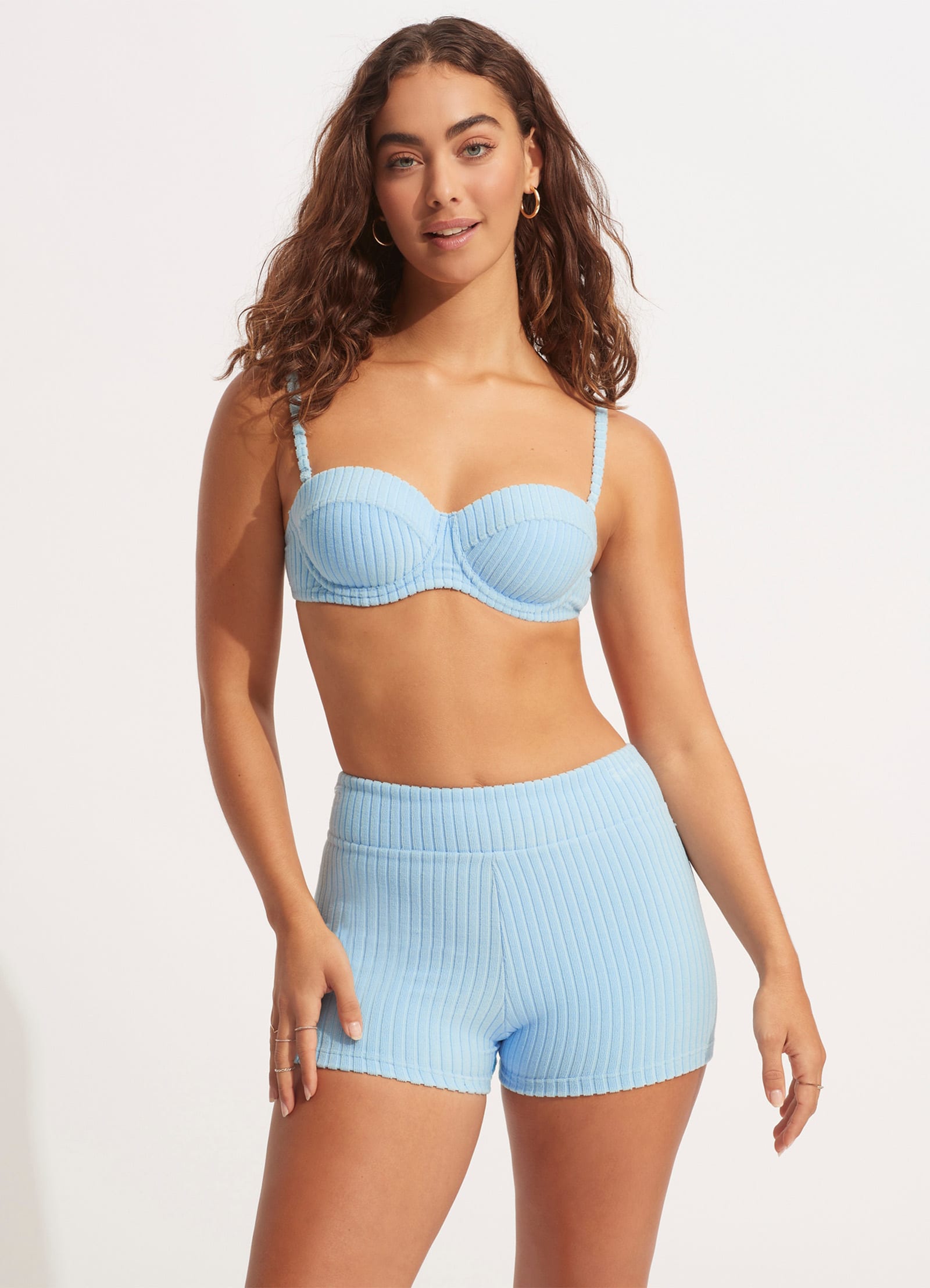 Havana Bustier Bra - Powder Blue - Powder Blue