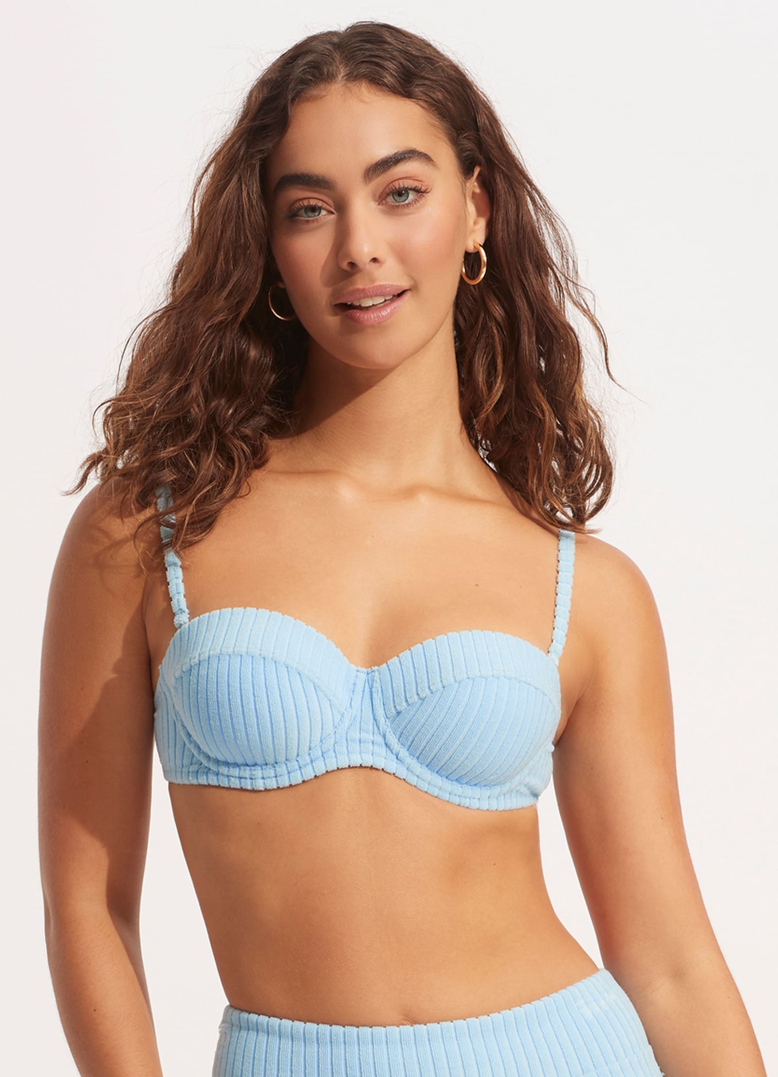 Havana Bustier Bra - Powder Blue - Powder Blue view 2