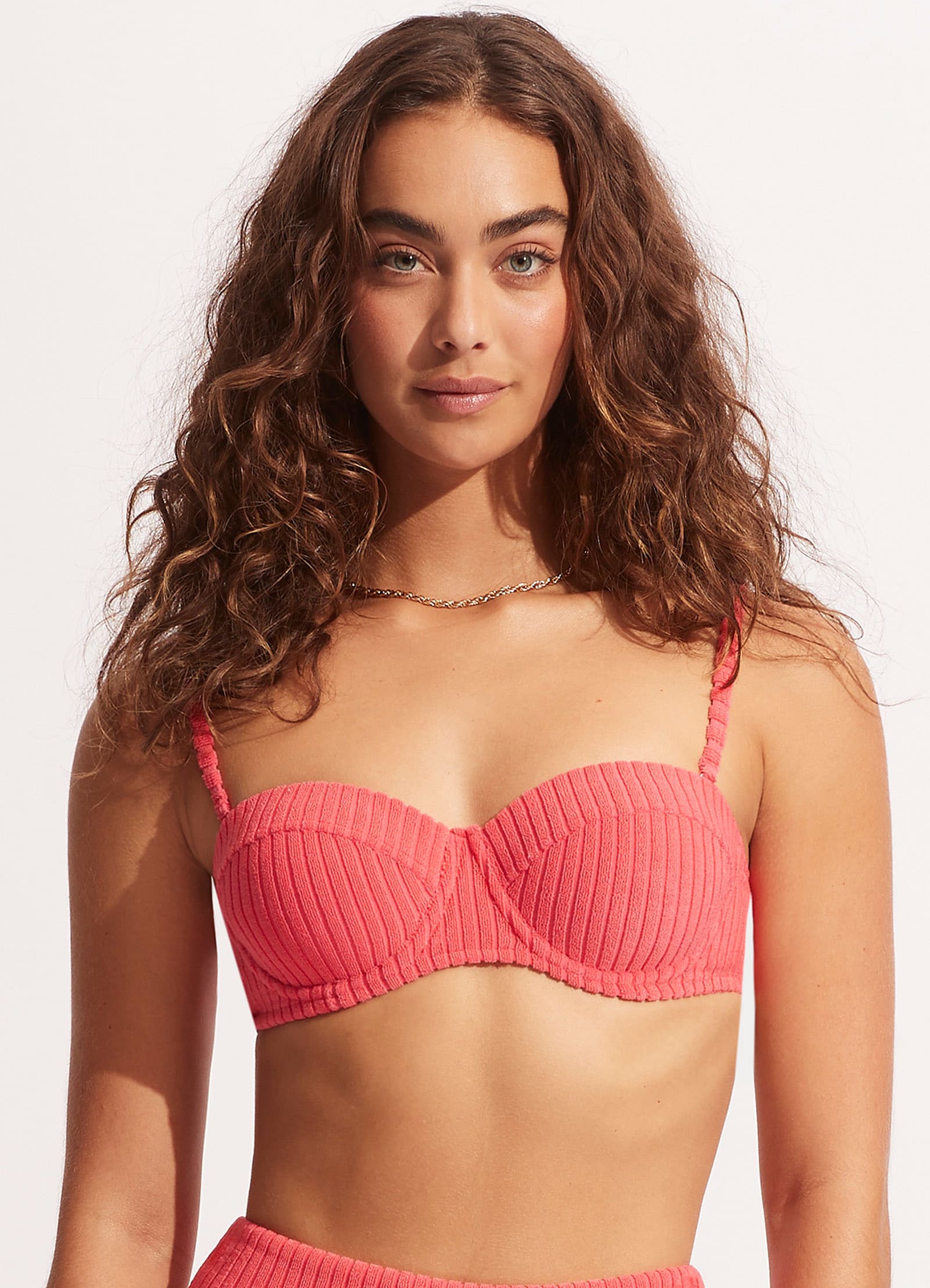 Havana Bustier Bra - Sun Kissed Coral - Sun Kissed Coral view 3