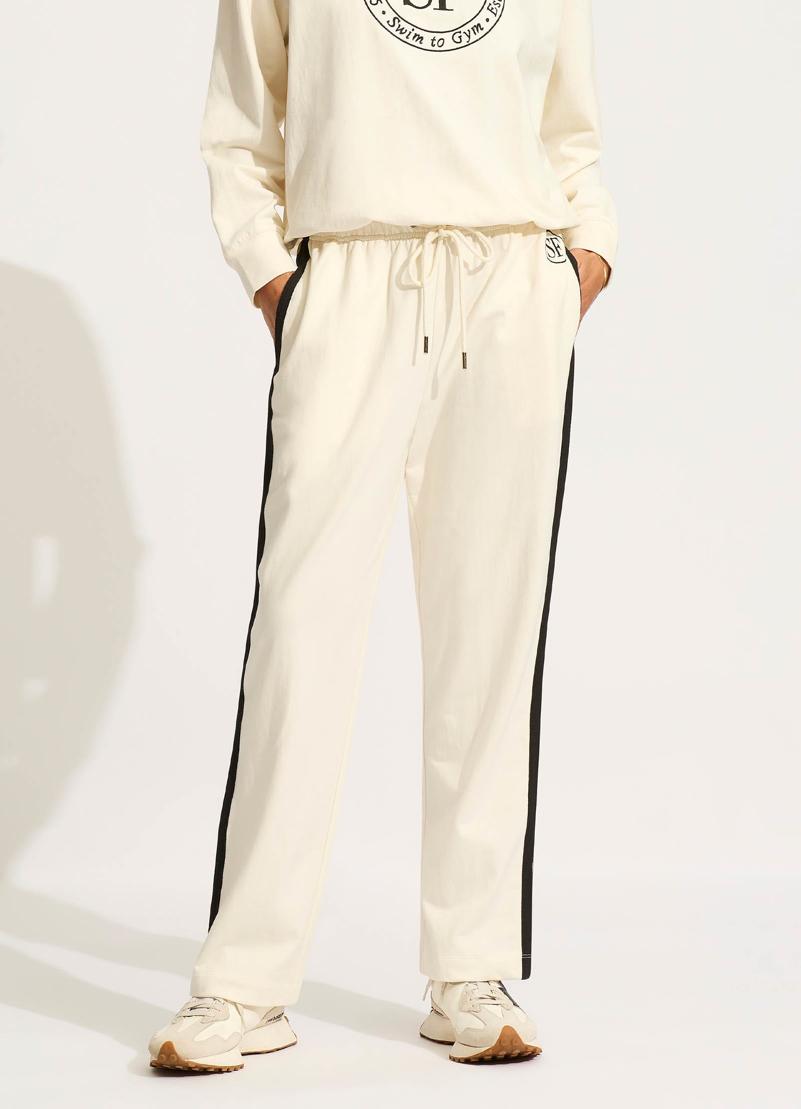 Heritage Sweat Pants  - Ecru - Ecru view 2