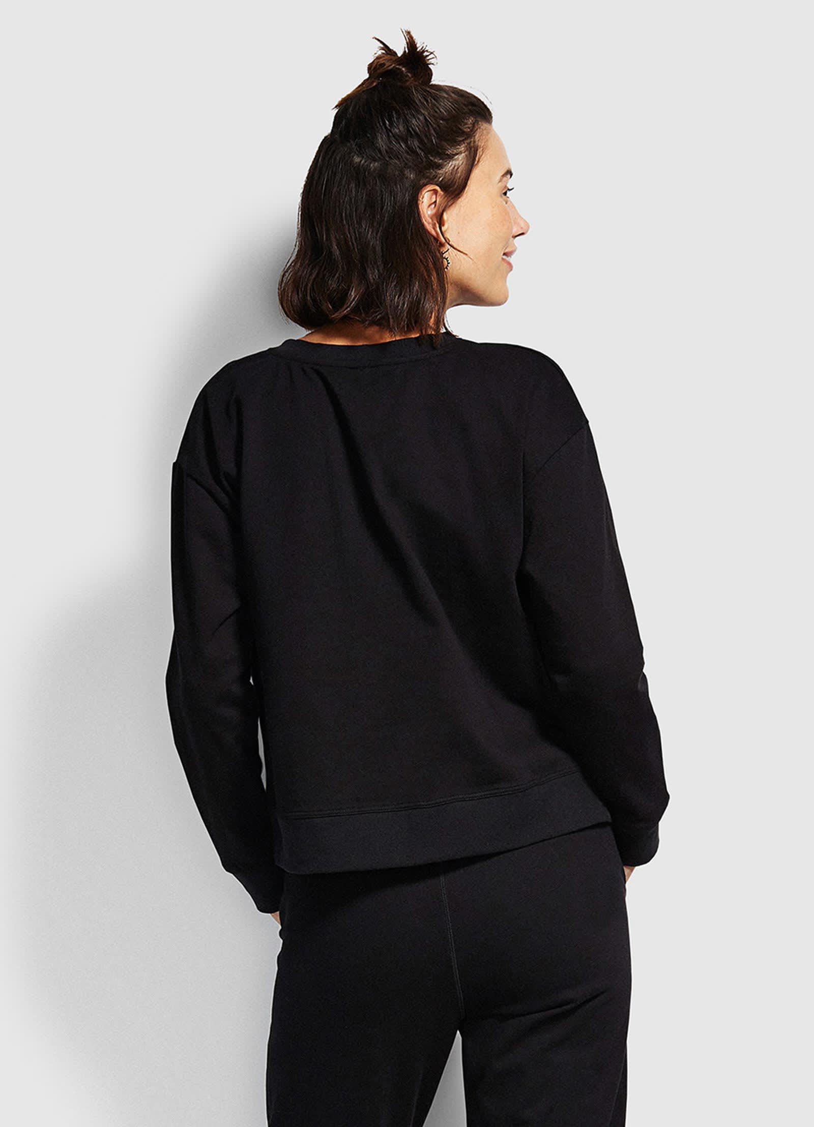 Holiday Crew Neck Sweater - Black - Black view 3