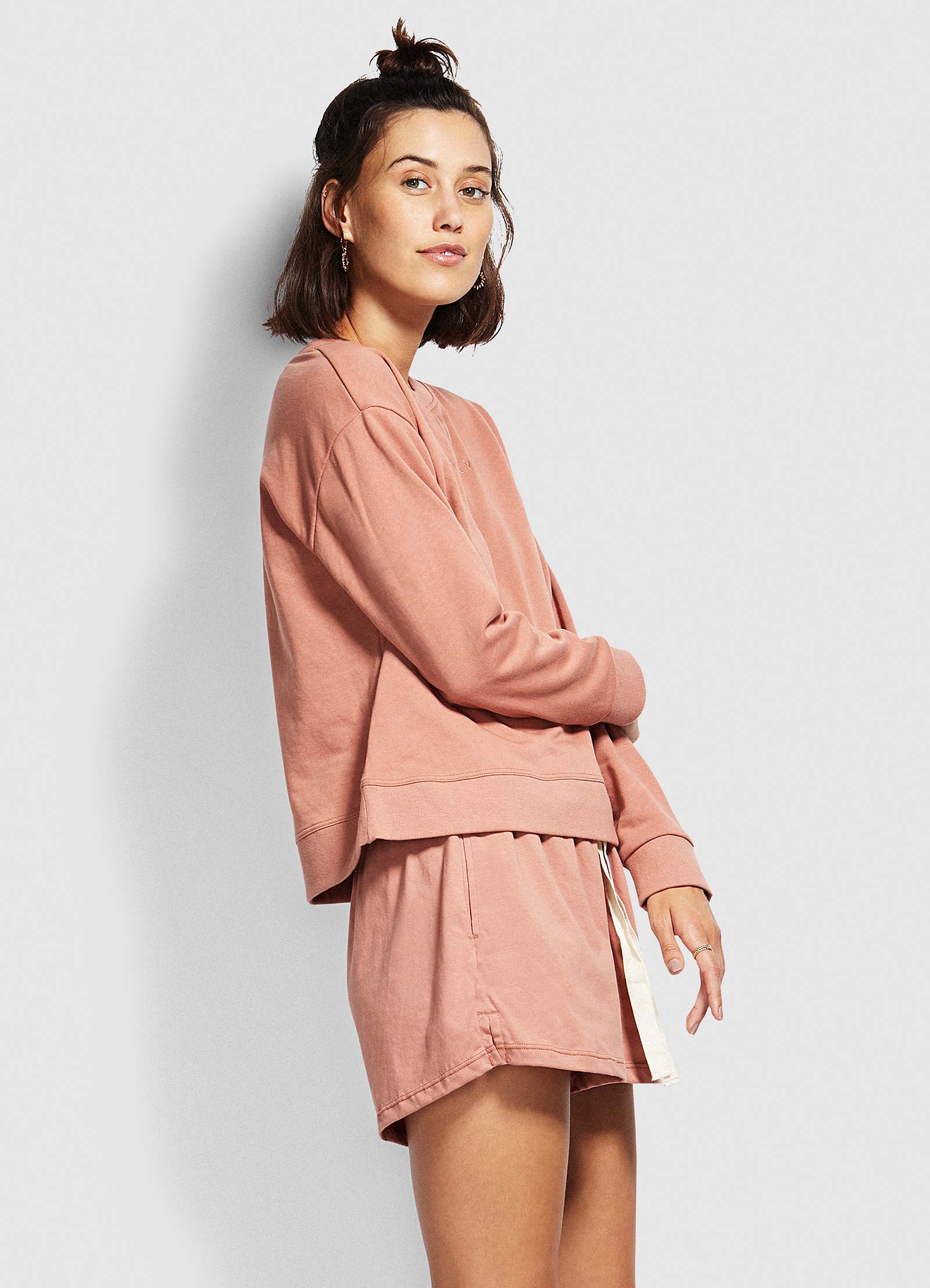 Holiday Crew Neck Sweater - Faded Rose - Faded Rose view 2
