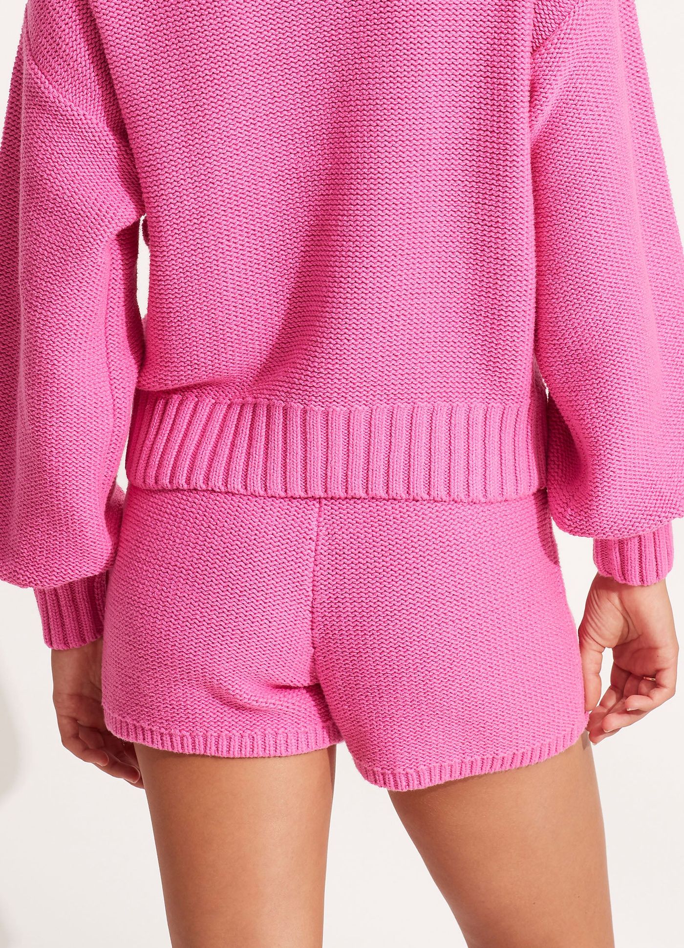 Husk Chunky Knit Short - Pink - Pink view 4