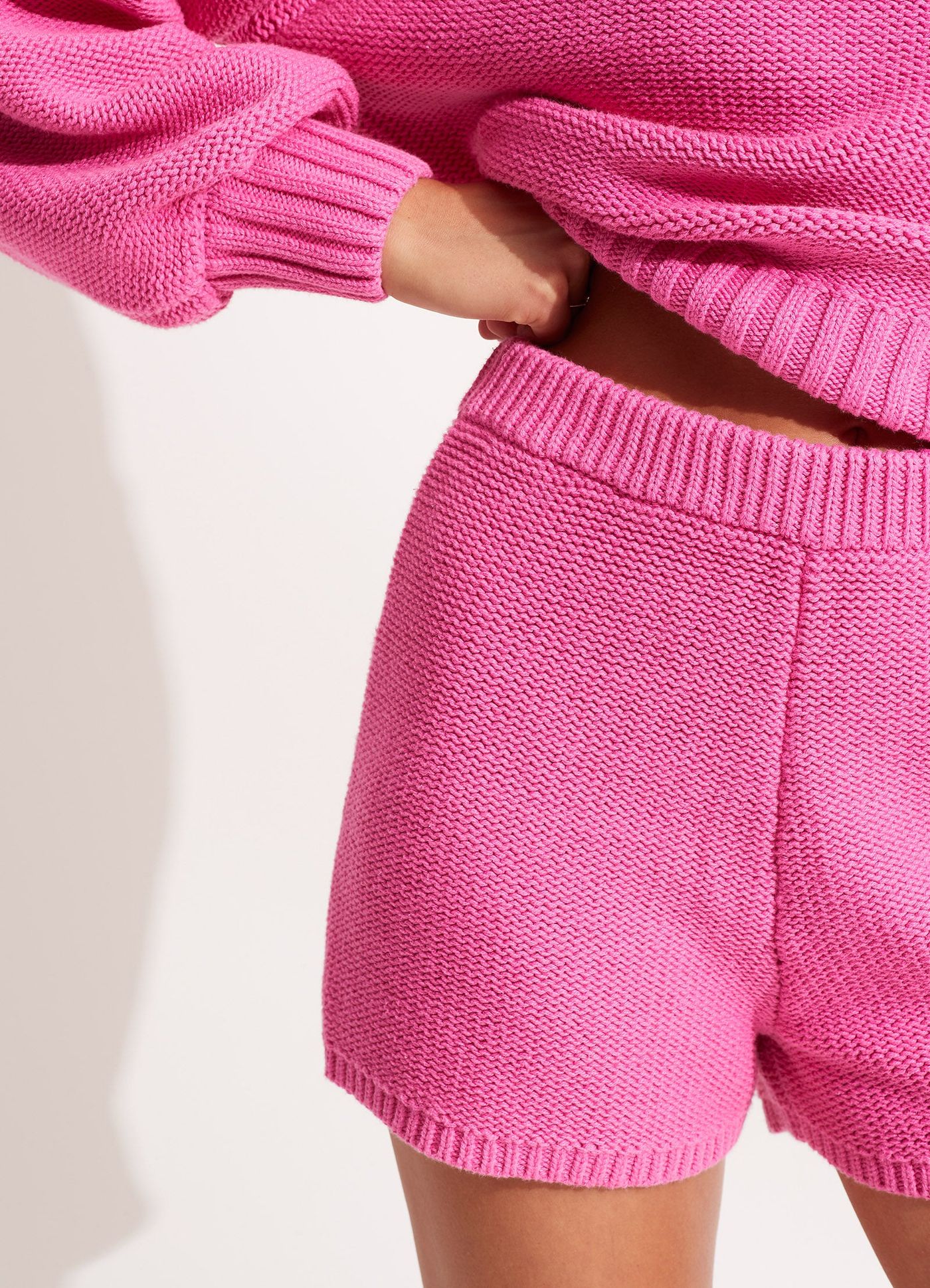 Husk Chunky Knit Short - Pink - Pink view 5