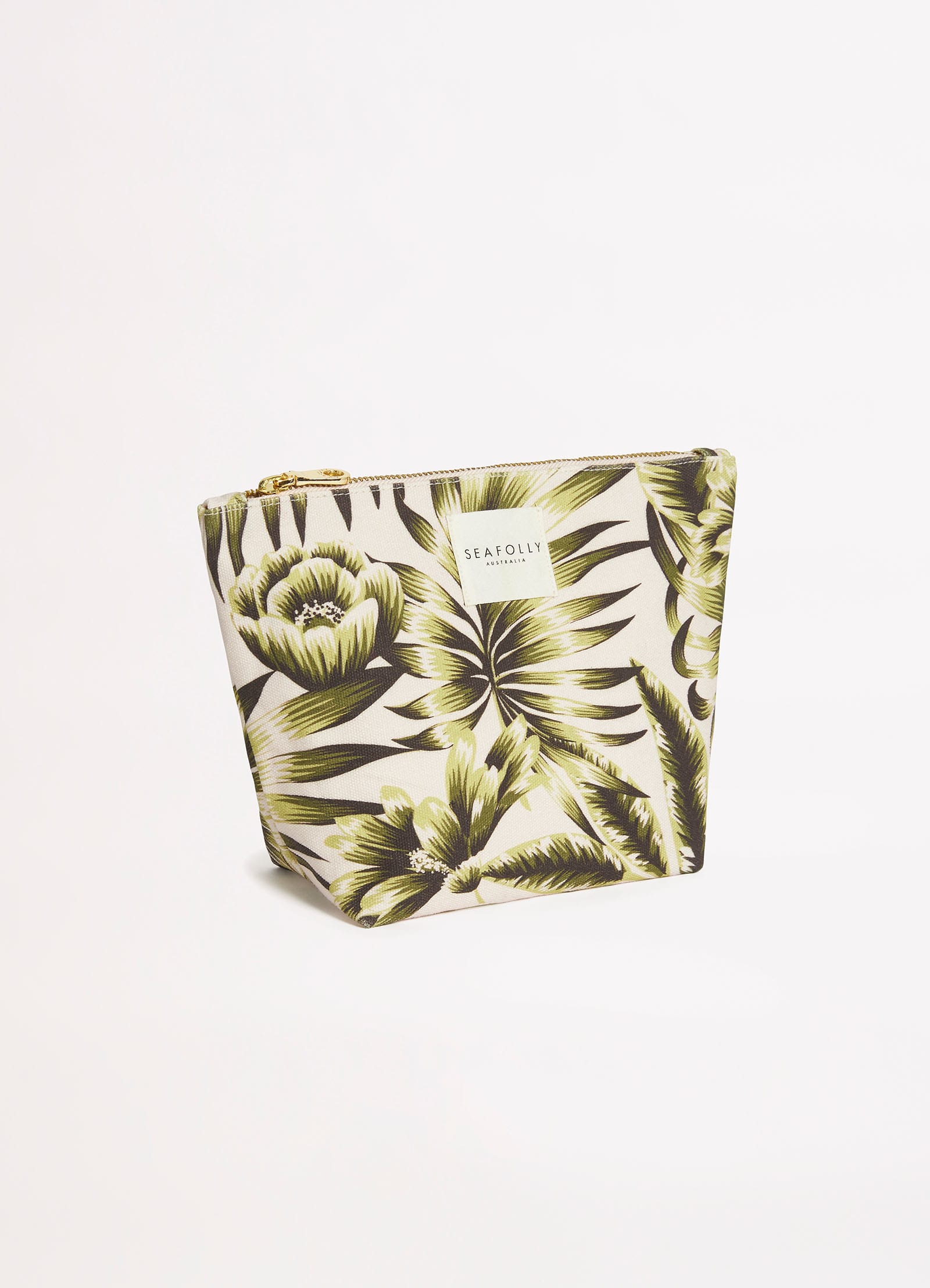 Island In The Sun Canvas Pouch - Avocado - Avocado view 2